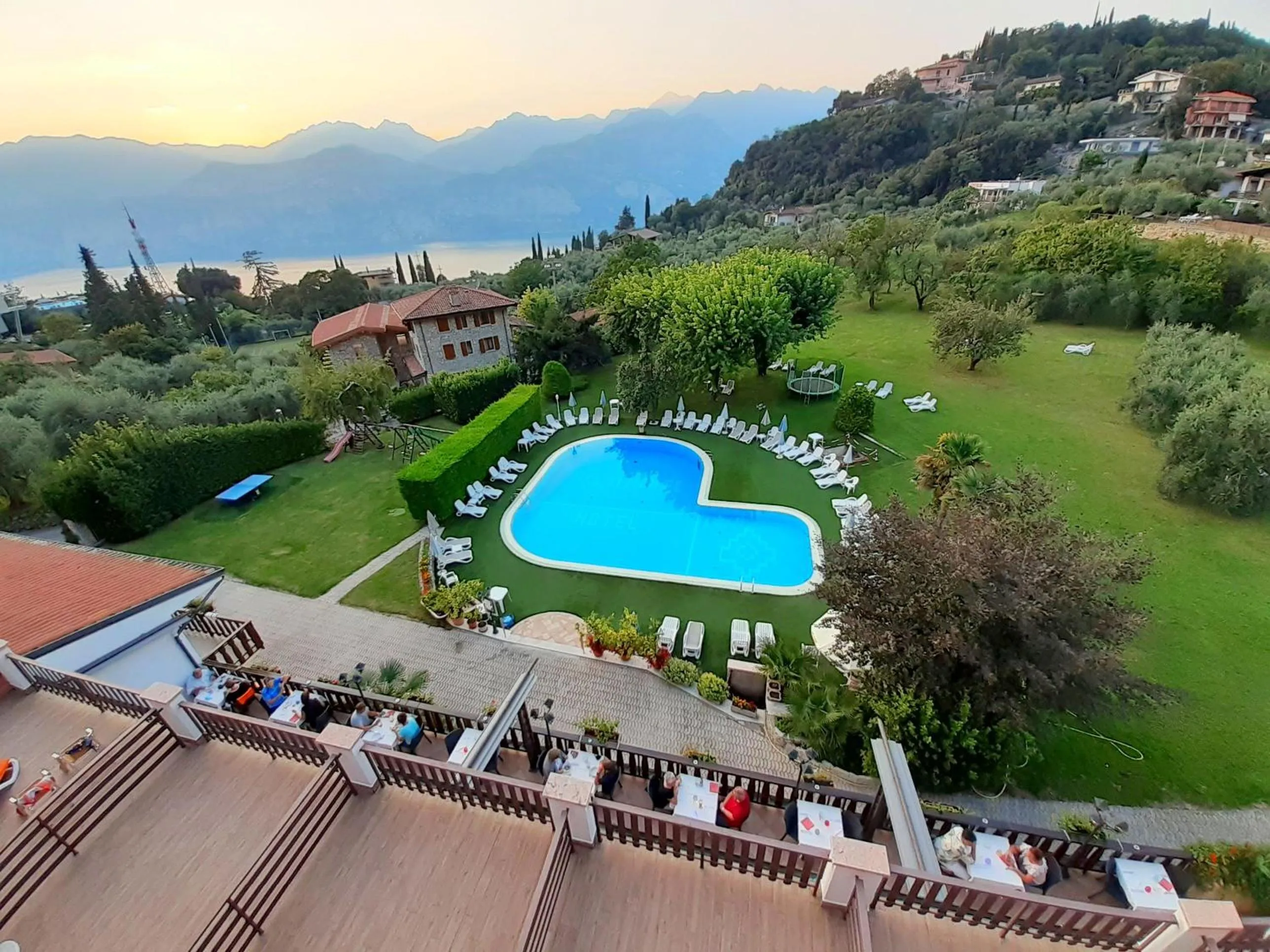 Pool view in Park Hotel Val Di Monte ***S