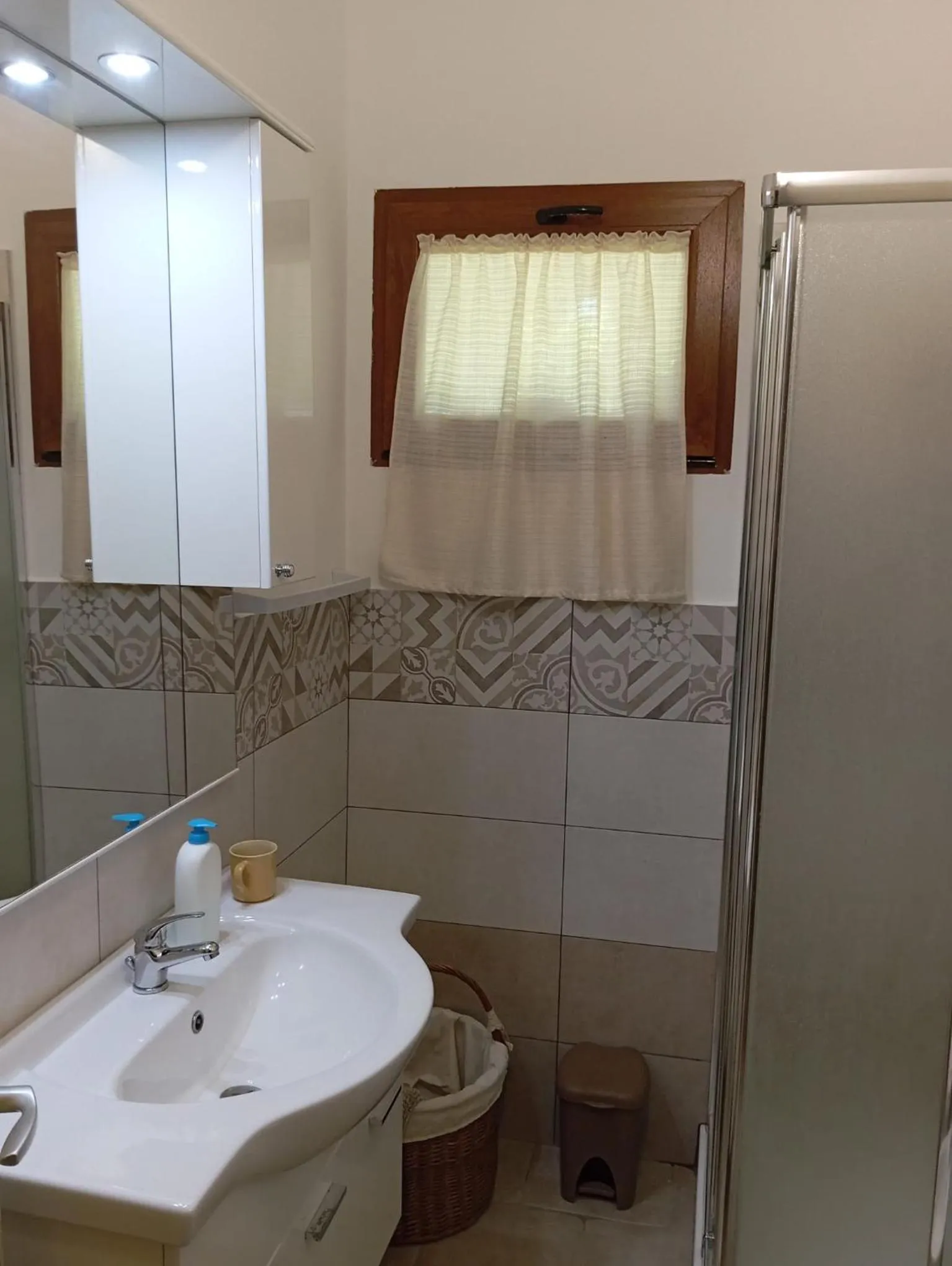 Shower in B&B Villa Sofia