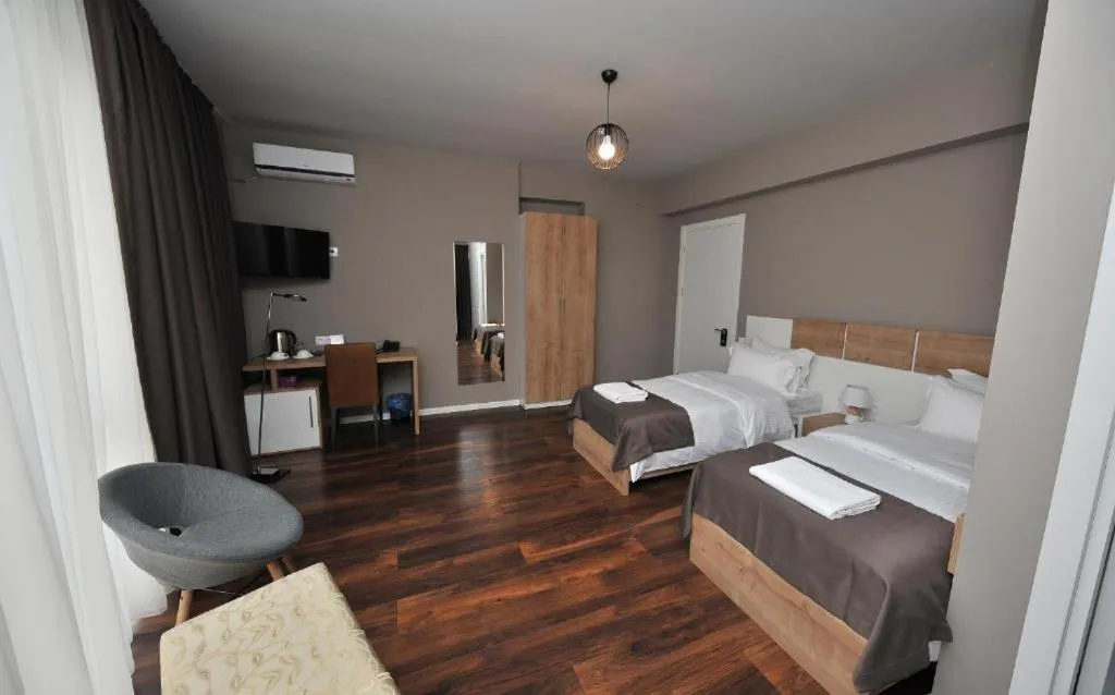 Bed in Boho Tiflis Hotel