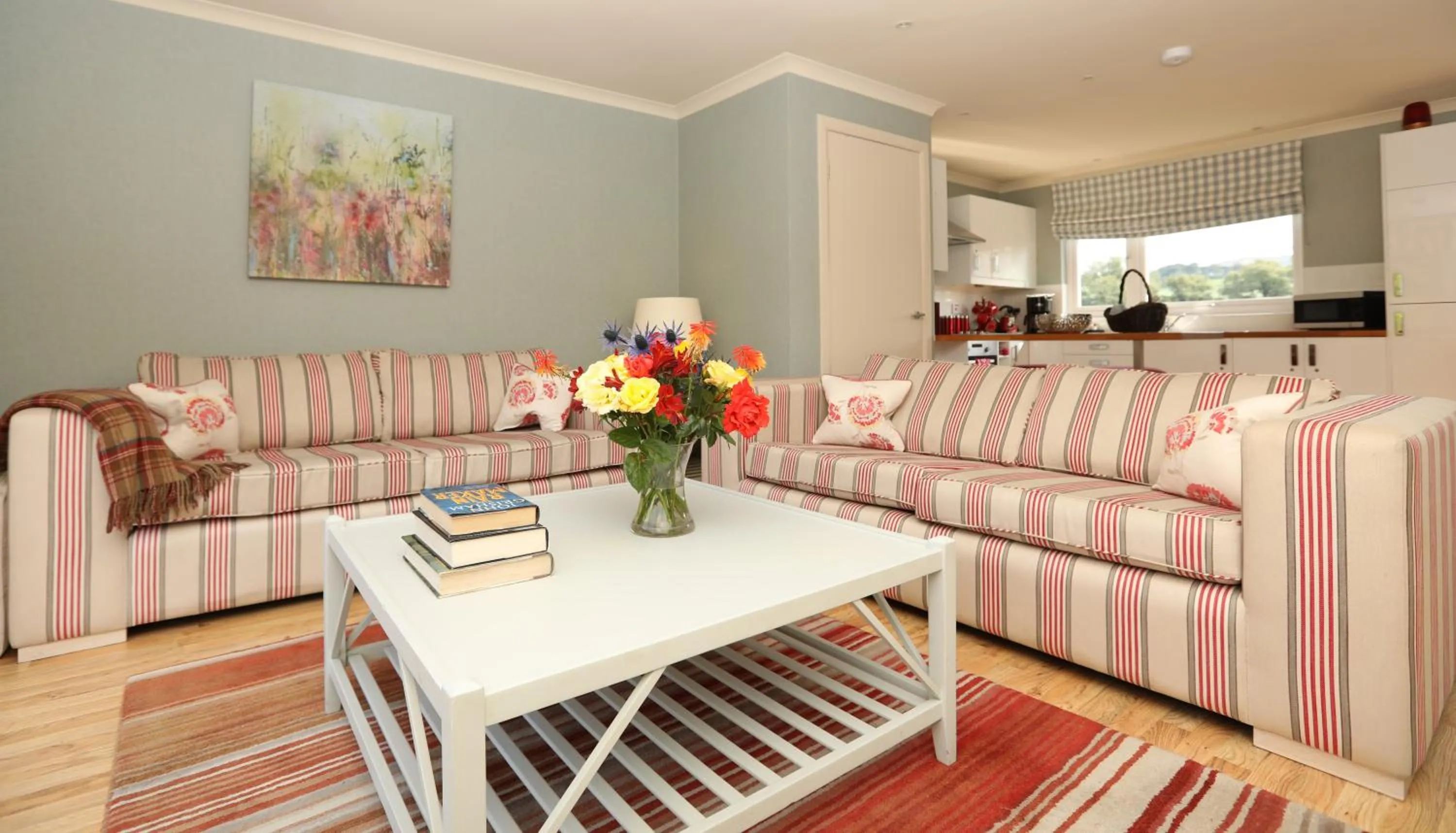 Living room in Cringletie House