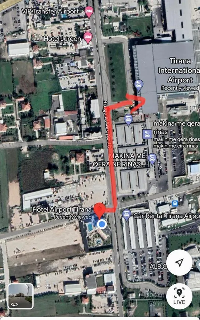 Bird's eye view in Hotel Airport Tirana