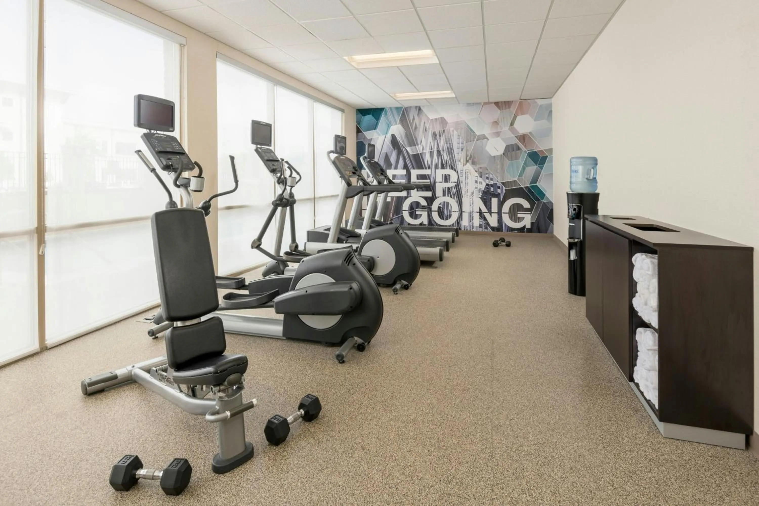 Fitness centre/facilities in SpringHill Suites by Marriott Lafayette South at River Ranch