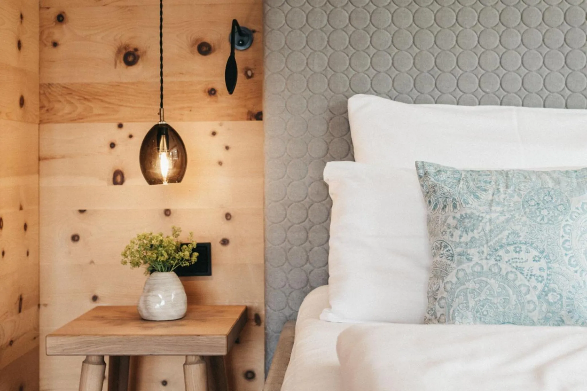 Bed in Biohotel Rupertus