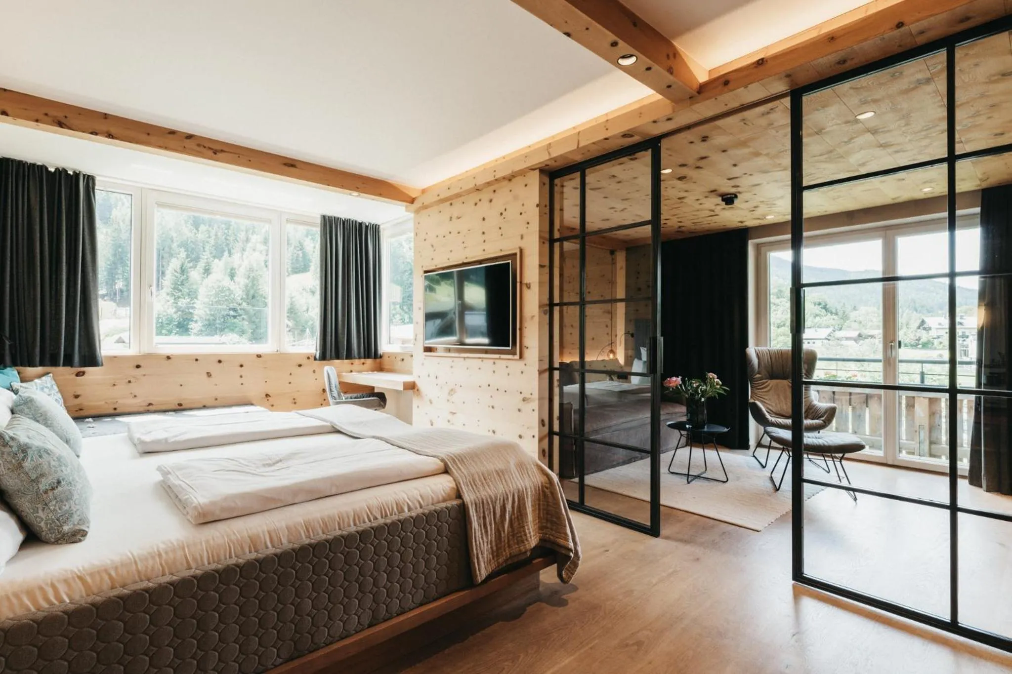 Living room, Bed in Biohotel Rupertus