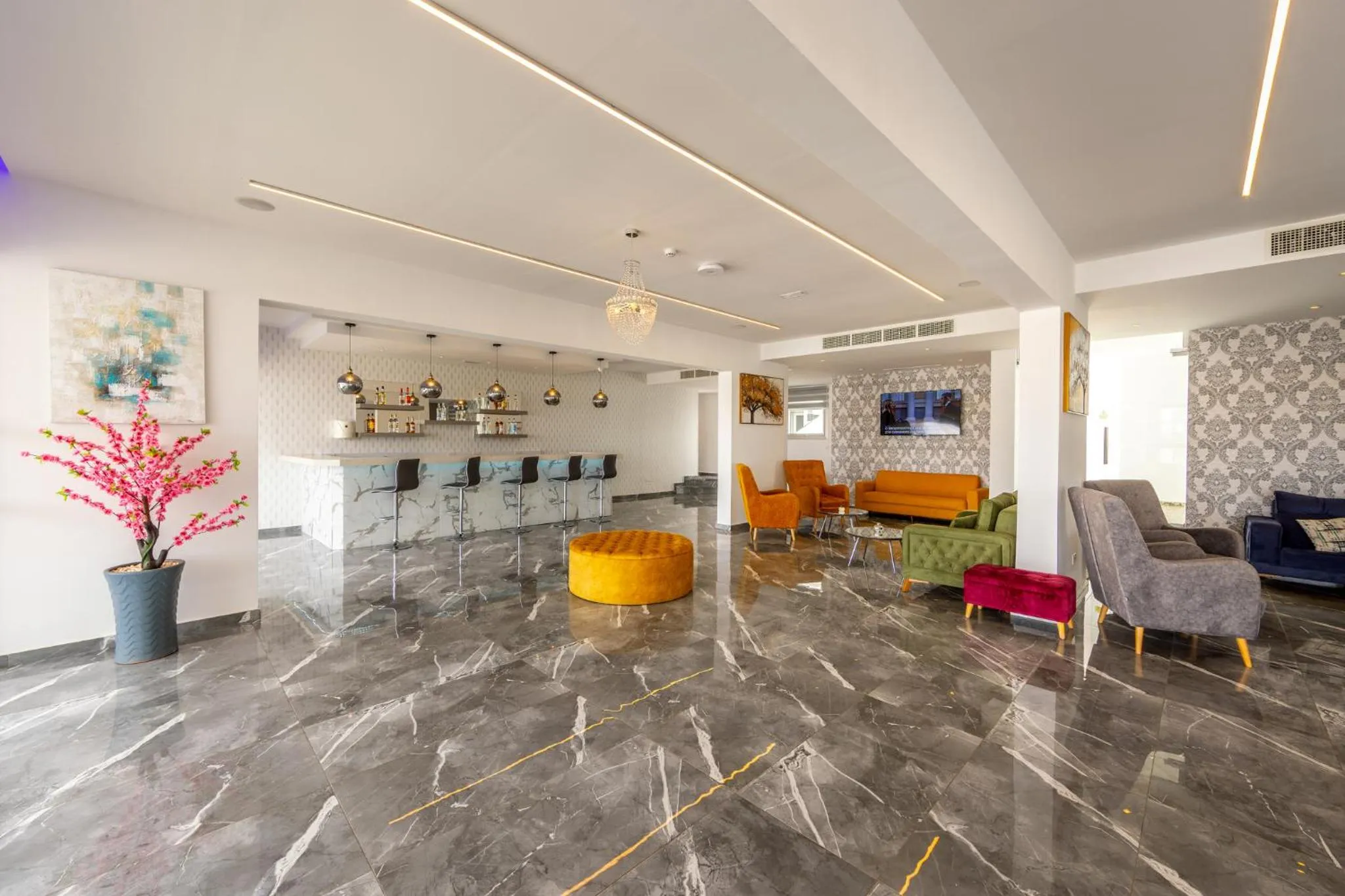 Lobby or reception in Milea Hotel