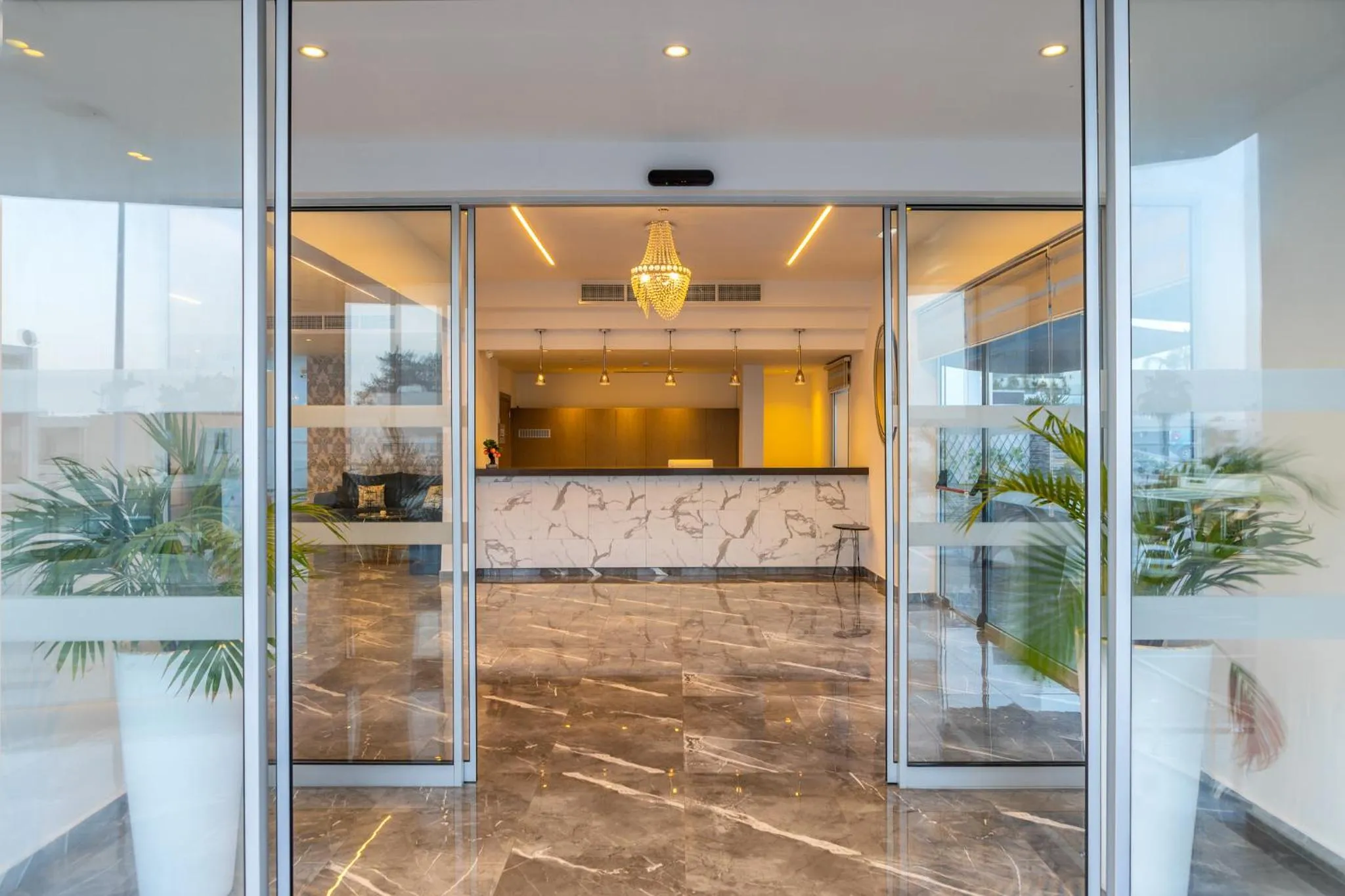 Lobby or reception in Milea Hotel