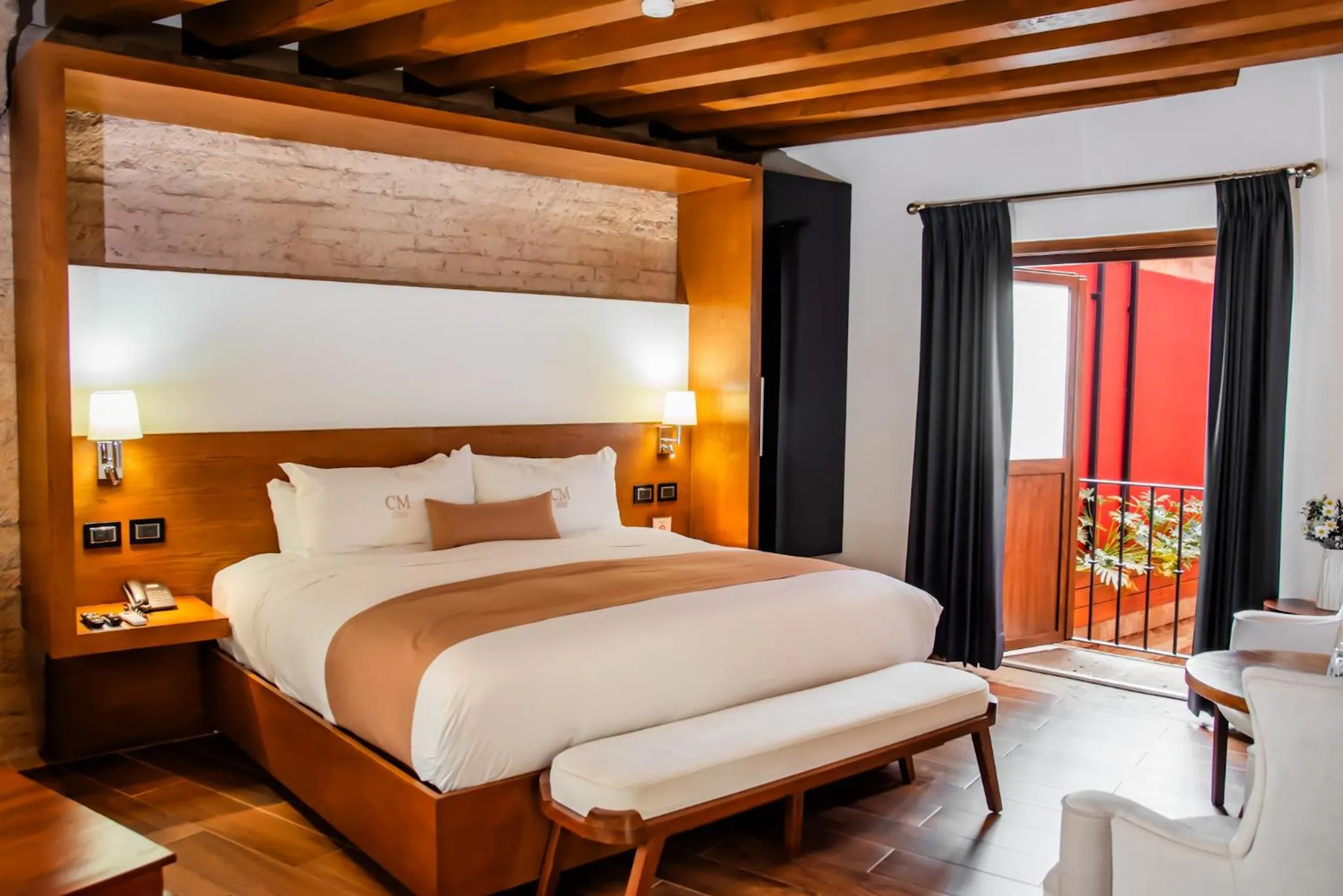 Bed in Hotel Boutique Casa Madero