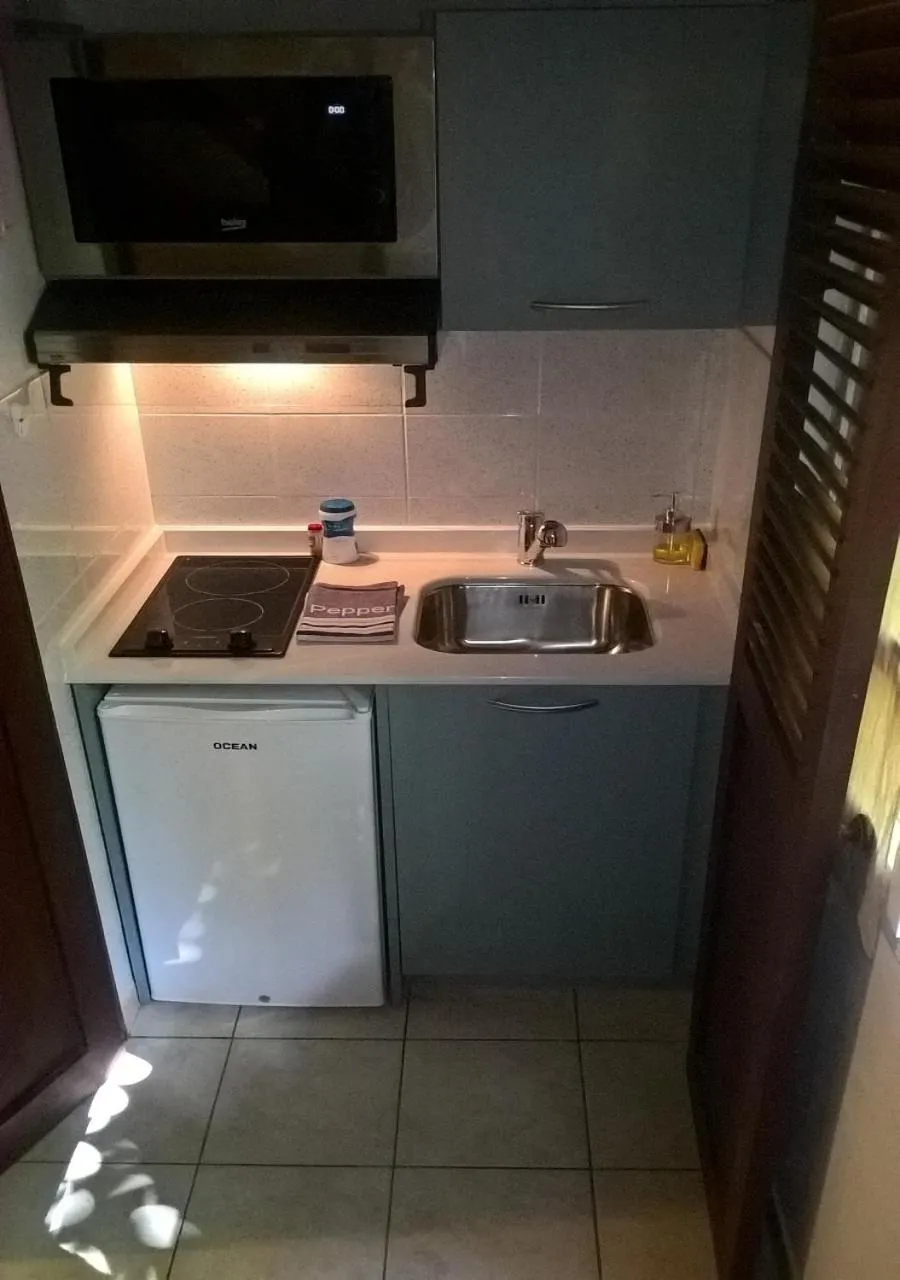 Kitchen or kitchenette in Caraib'Bay Hotel