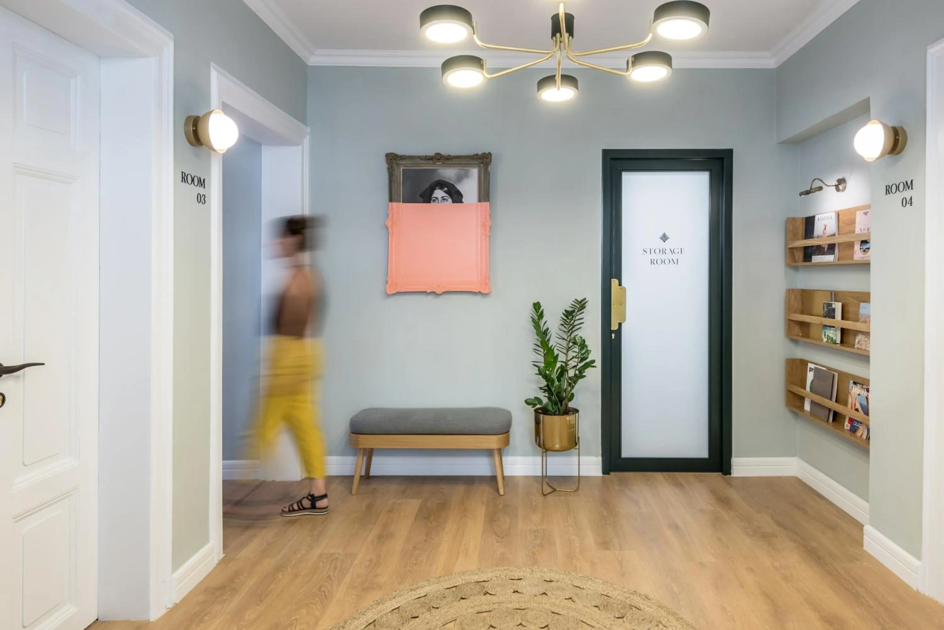 Living room in The Anthemion House