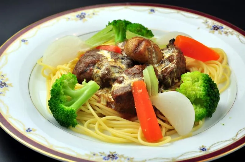 Food close-up in Hakuba Yamano Hotel
