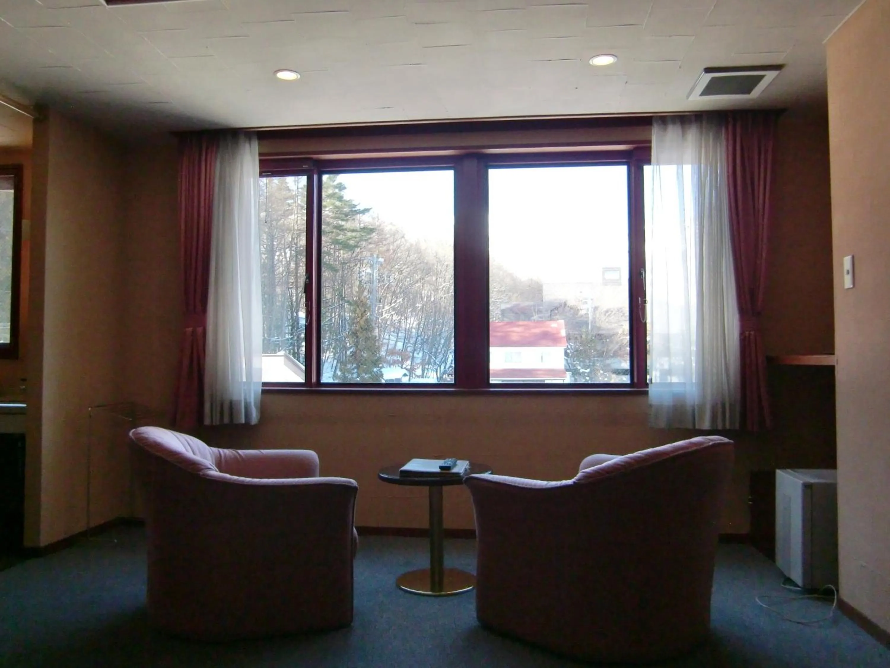 Seating area in Hakuba Hotel Ougiya