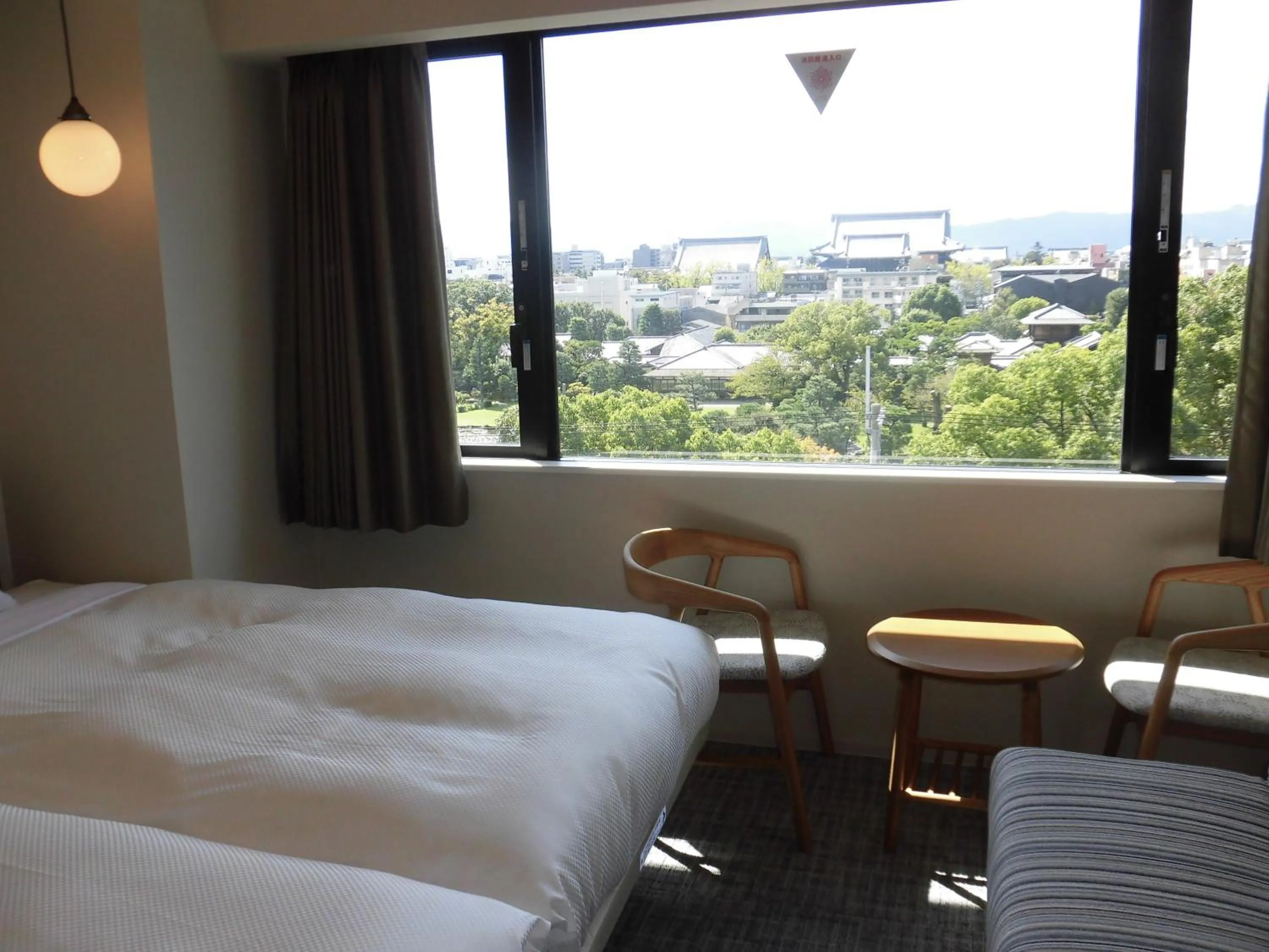 View (from property/room), Bed in Hotel IL Verde Kyoto