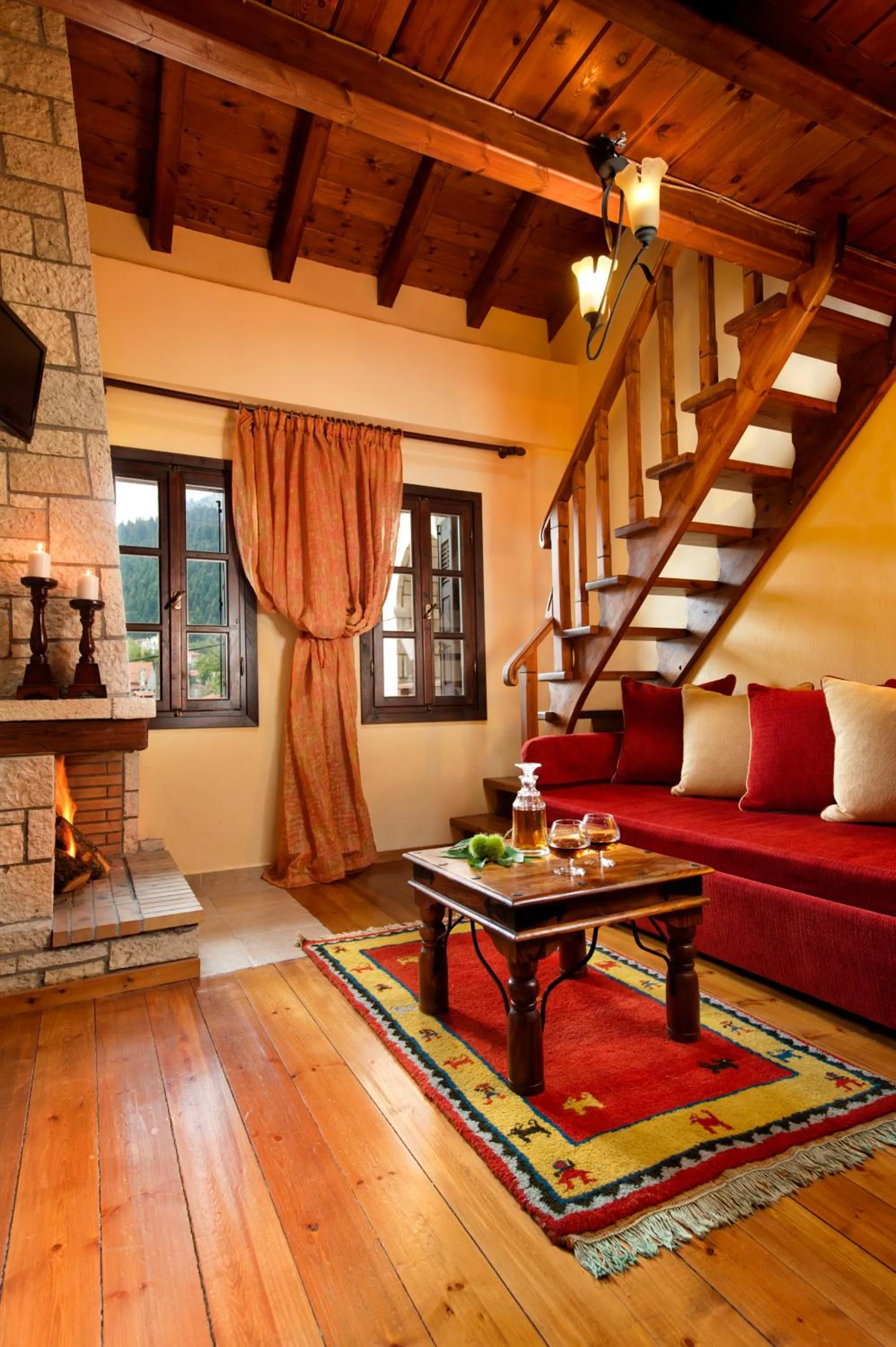 Seating area in Mikri Arktos