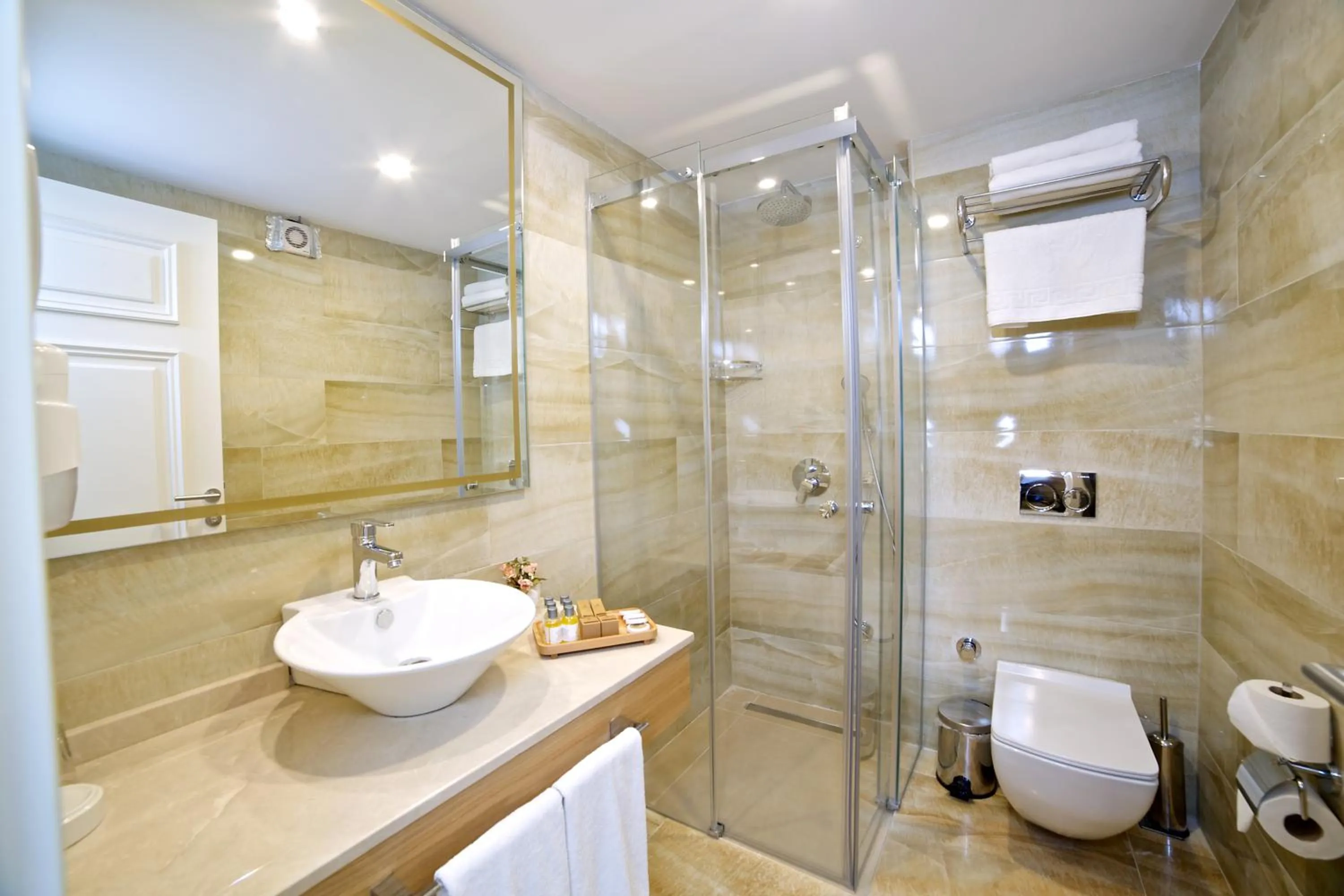 Shower in Beethoven Premium Hotel