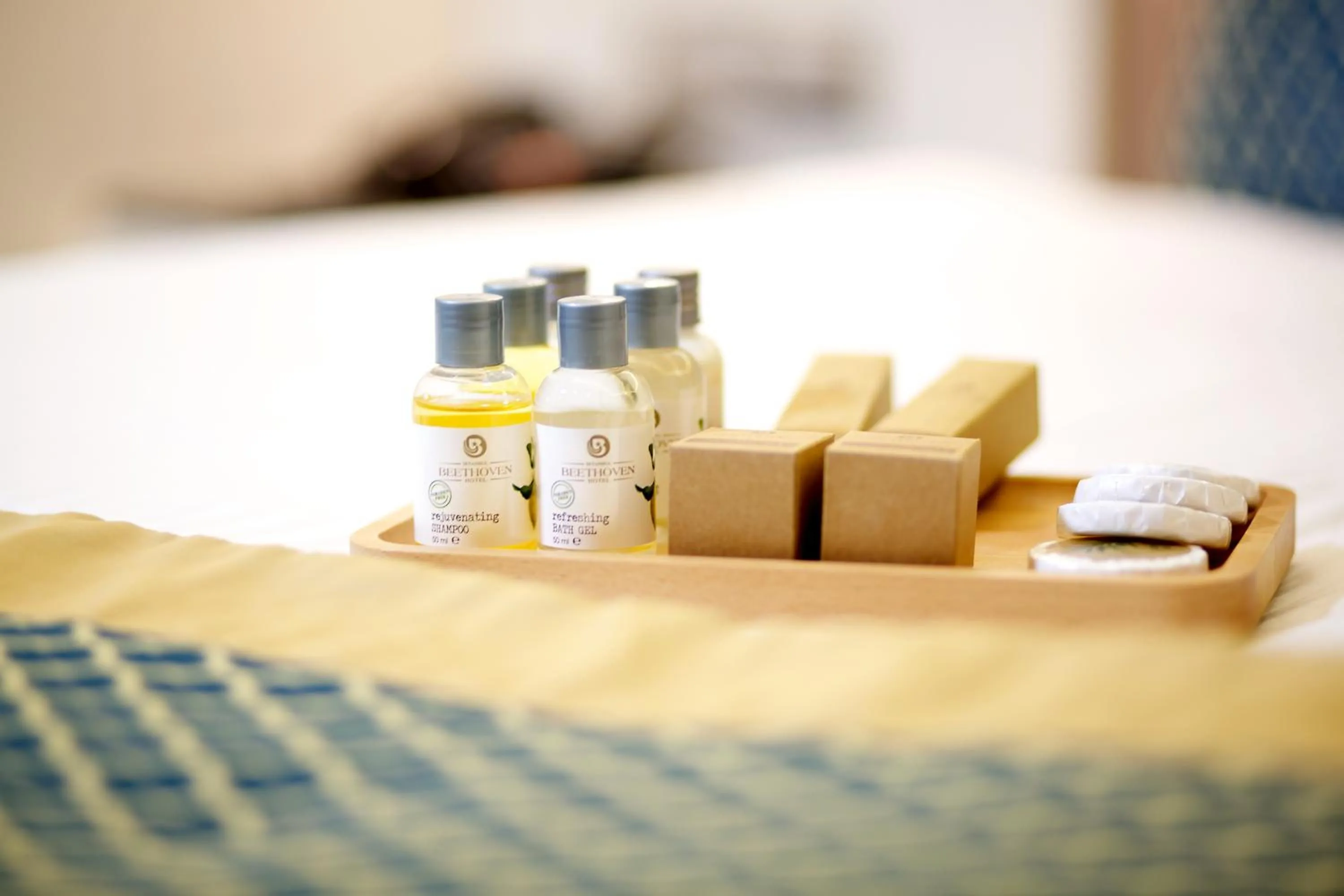 Bathroom, Bed in Beethoven Premium Hotel