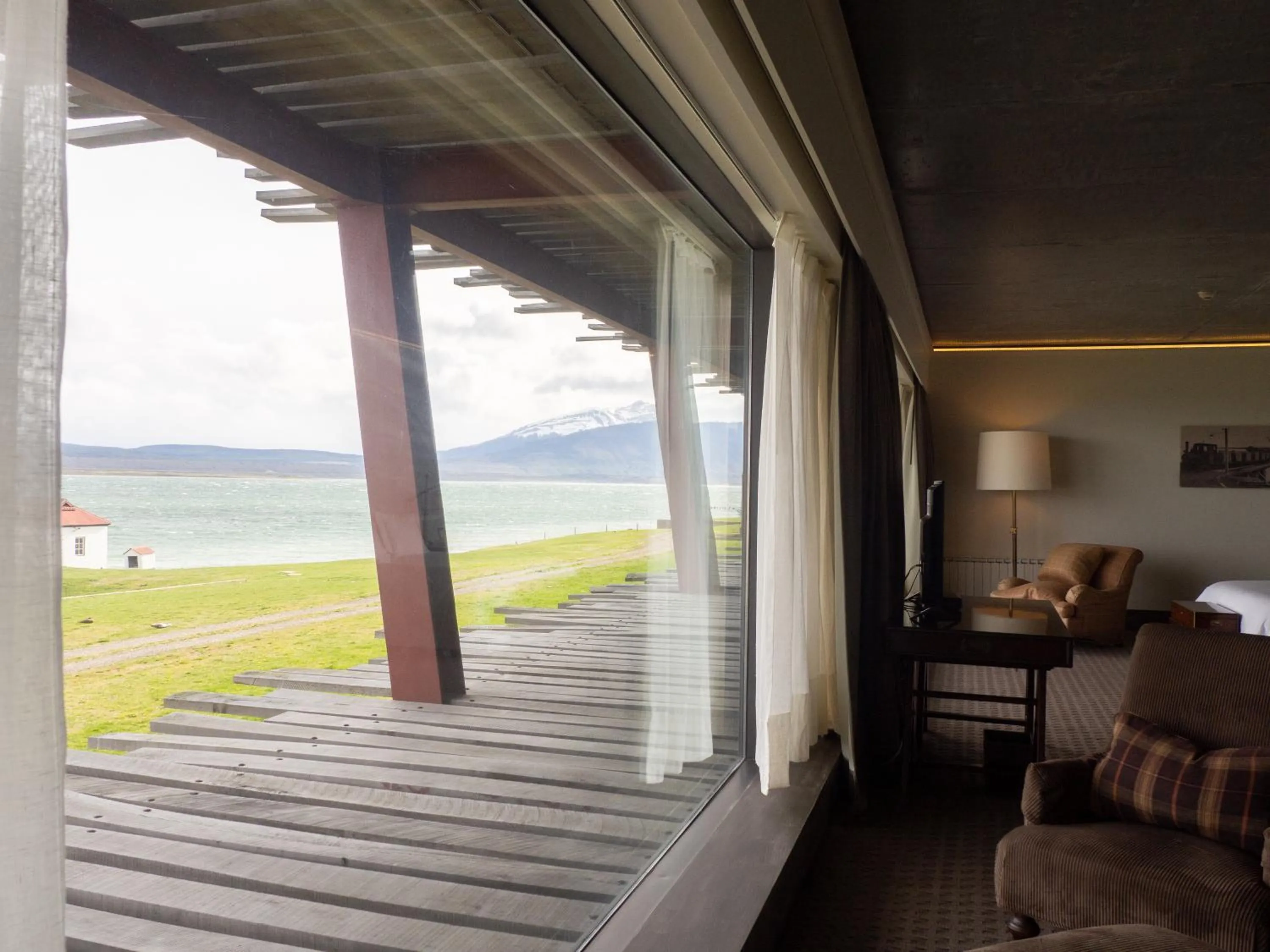 Seating area in The Singular Patagonia Hotel