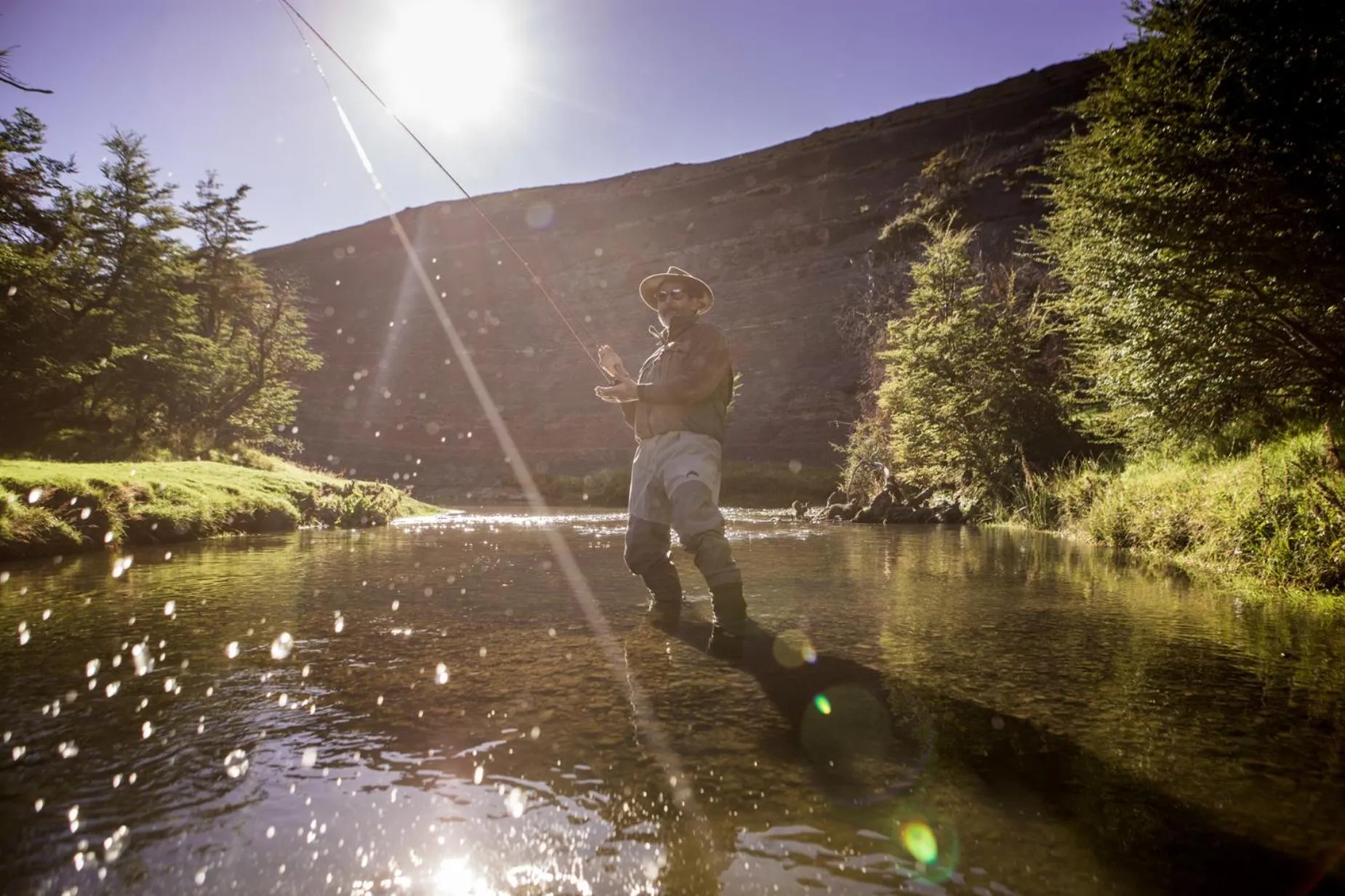 Fishing in The Singular Patagonia Hotel