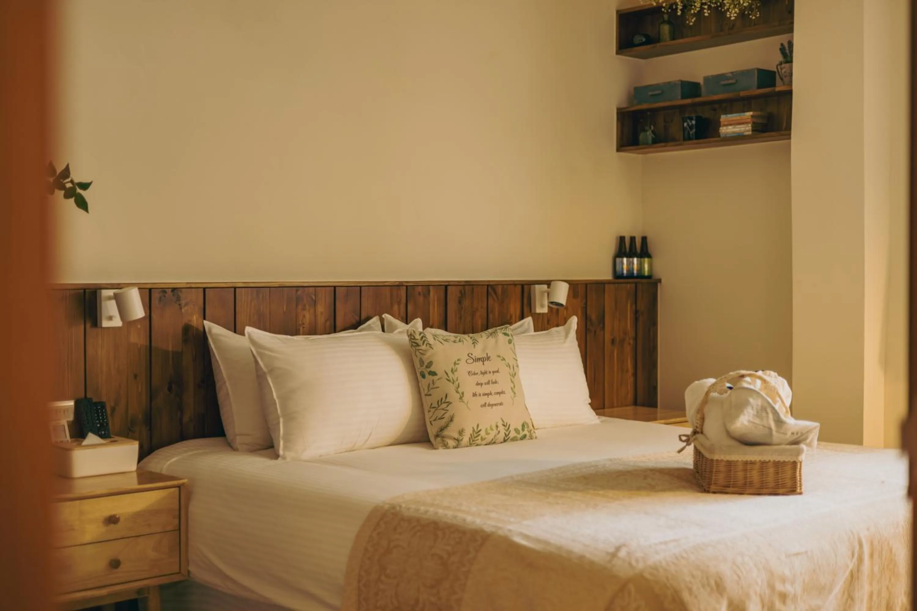 Bed in Chuanfanrock Haku Beach Days Inn