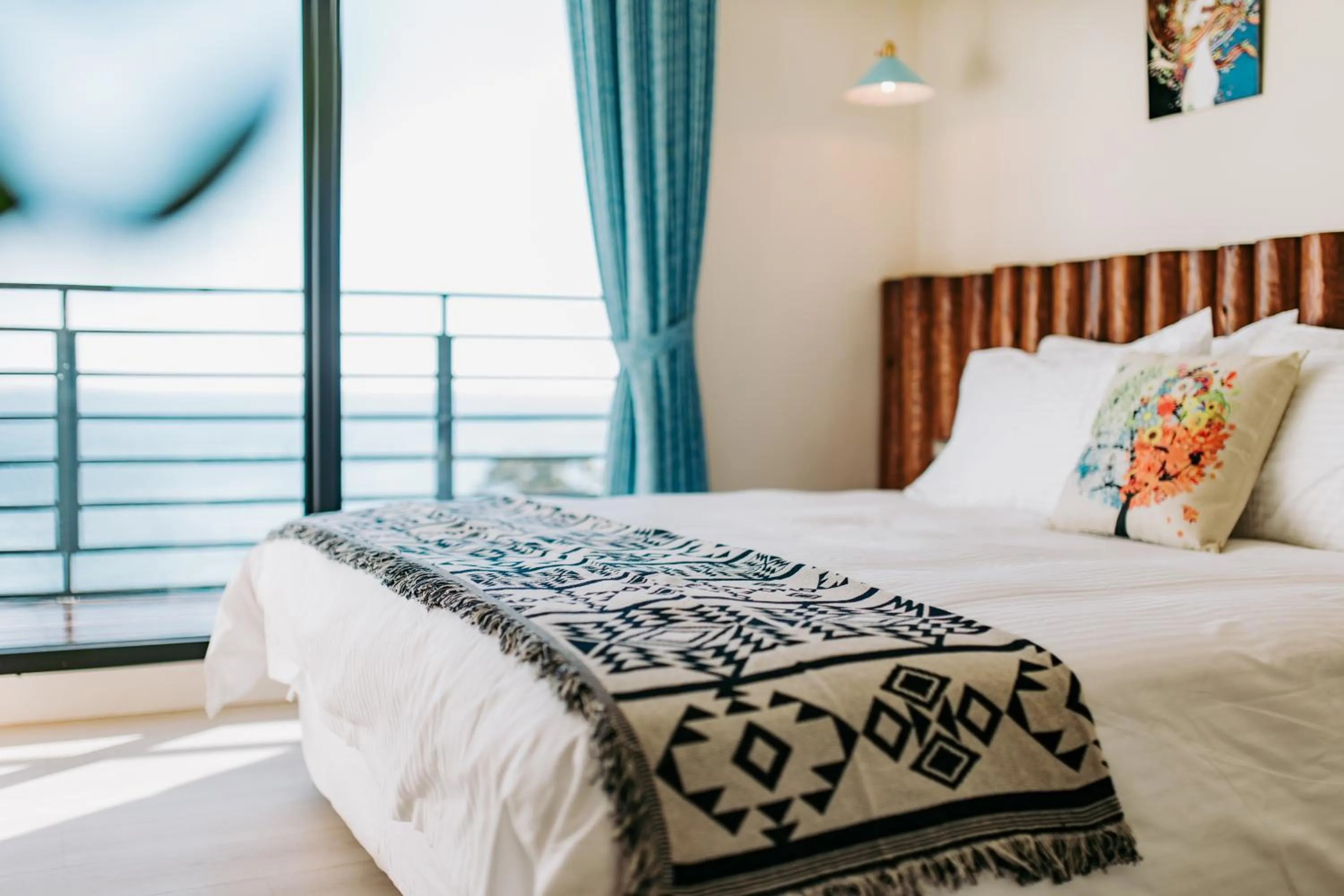 Bed in Chuanfanrock Haku Beach Days Inn