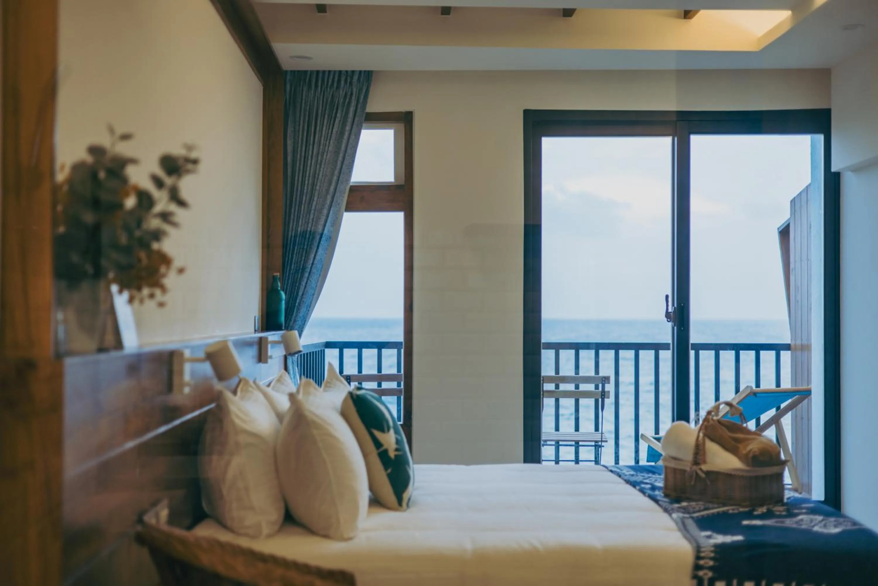 Bed in Chuanfanrock Haku Beach Days Inn