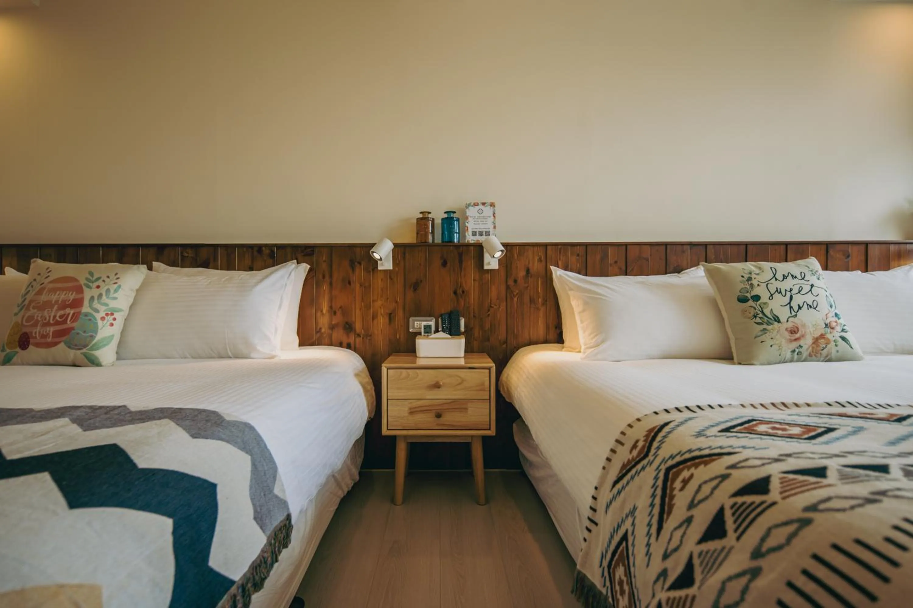 Bed in Chuanfanrock Haku Beach Days Inn