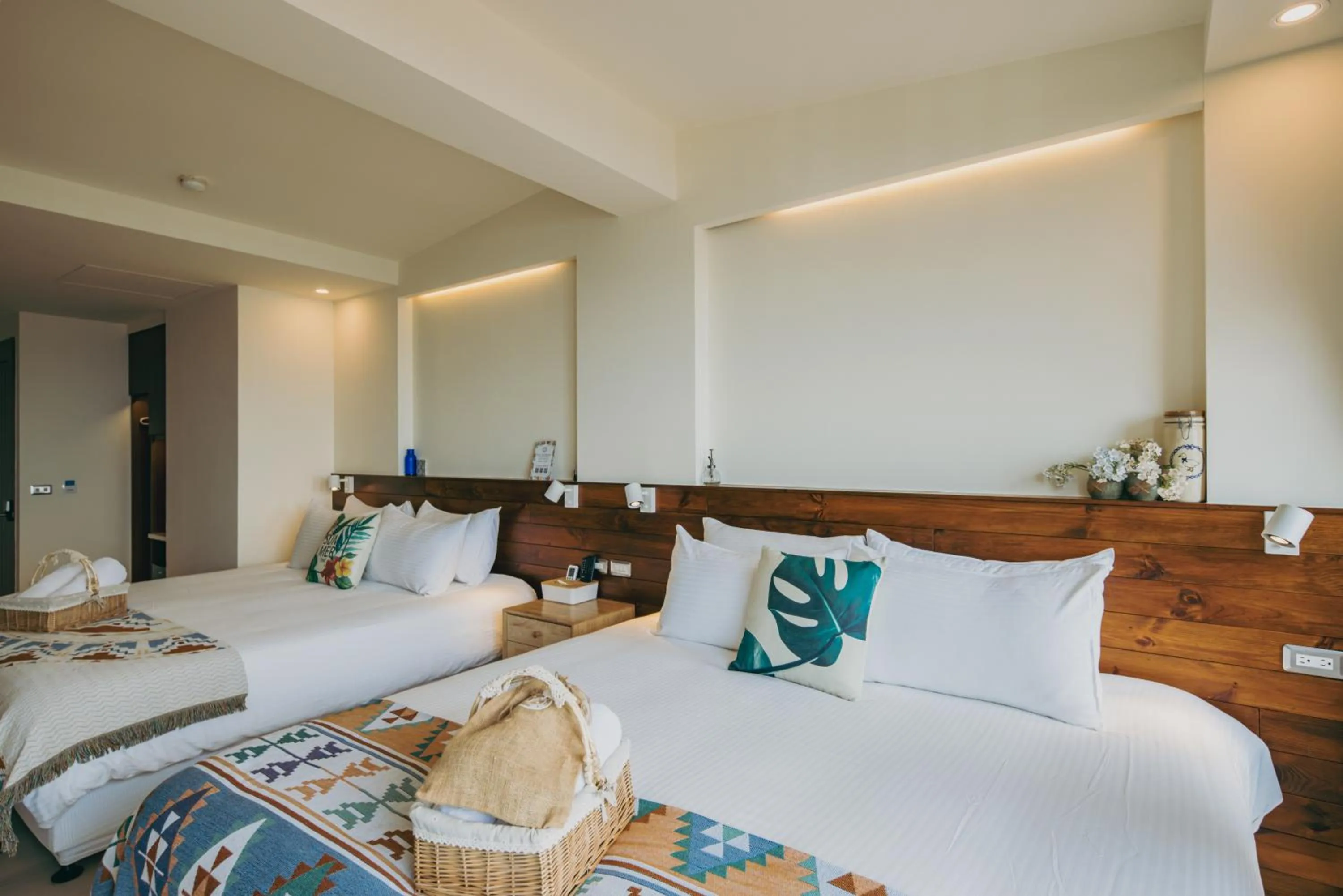 Bed in Chuanfanrock Haku Beach Days Inn