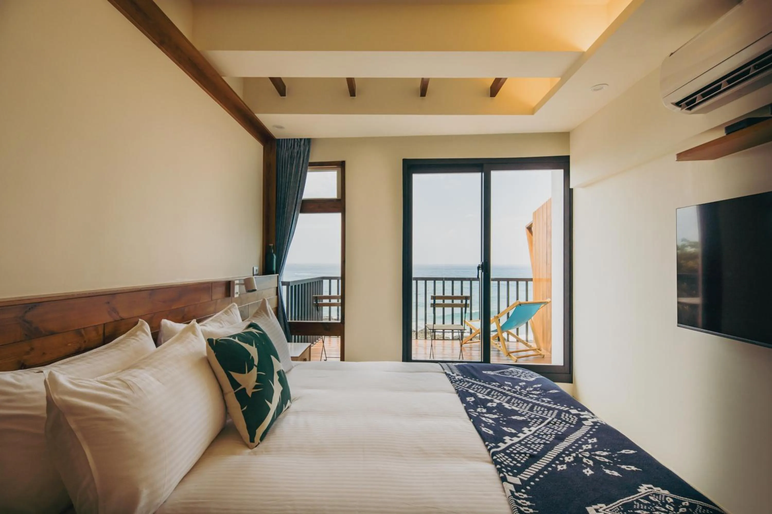 Bed in Chuanfanrock Haku Beach Days Inn