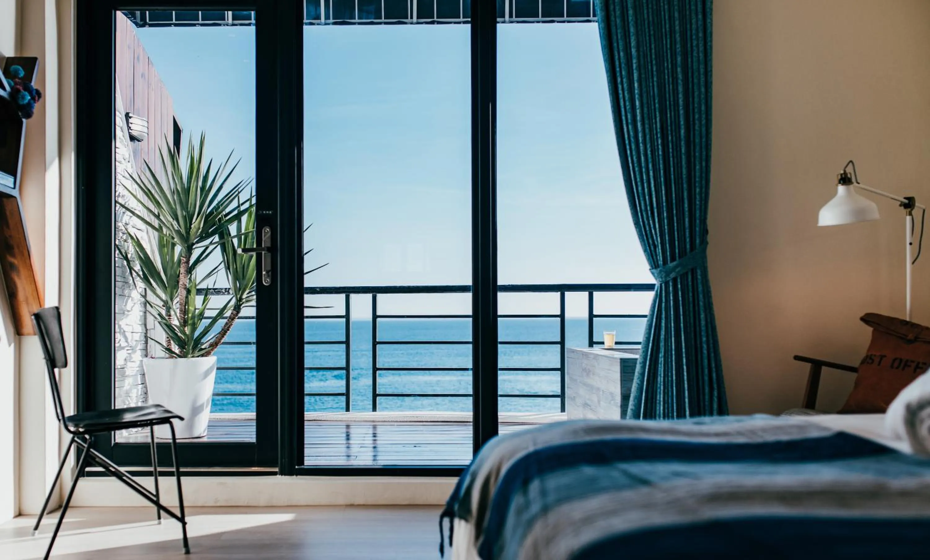 Sea view, Bed in Chuanfanrock Haku Beach Days Inn