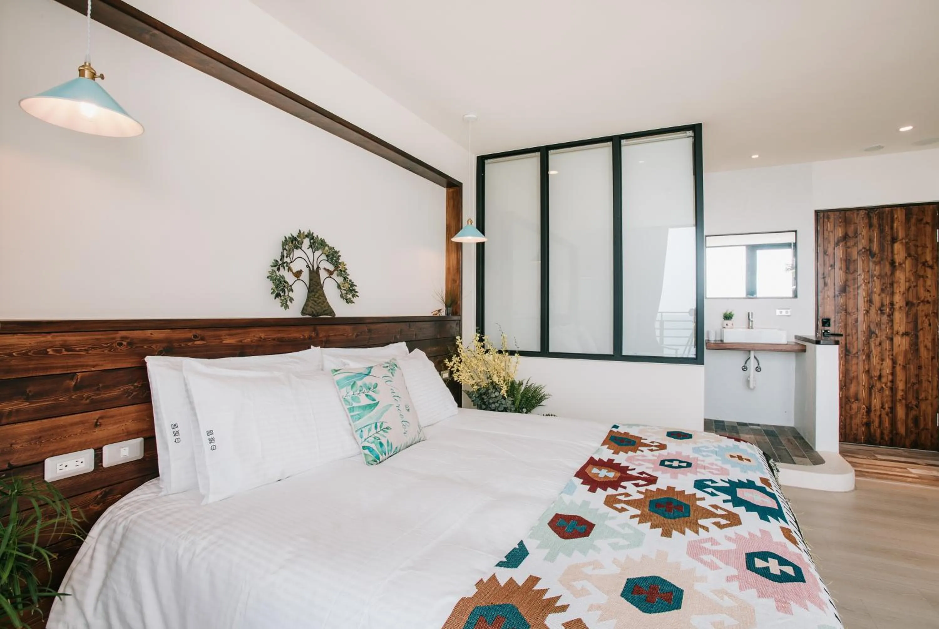 Bed in Chuanfanrock Haku Beach Days Inn