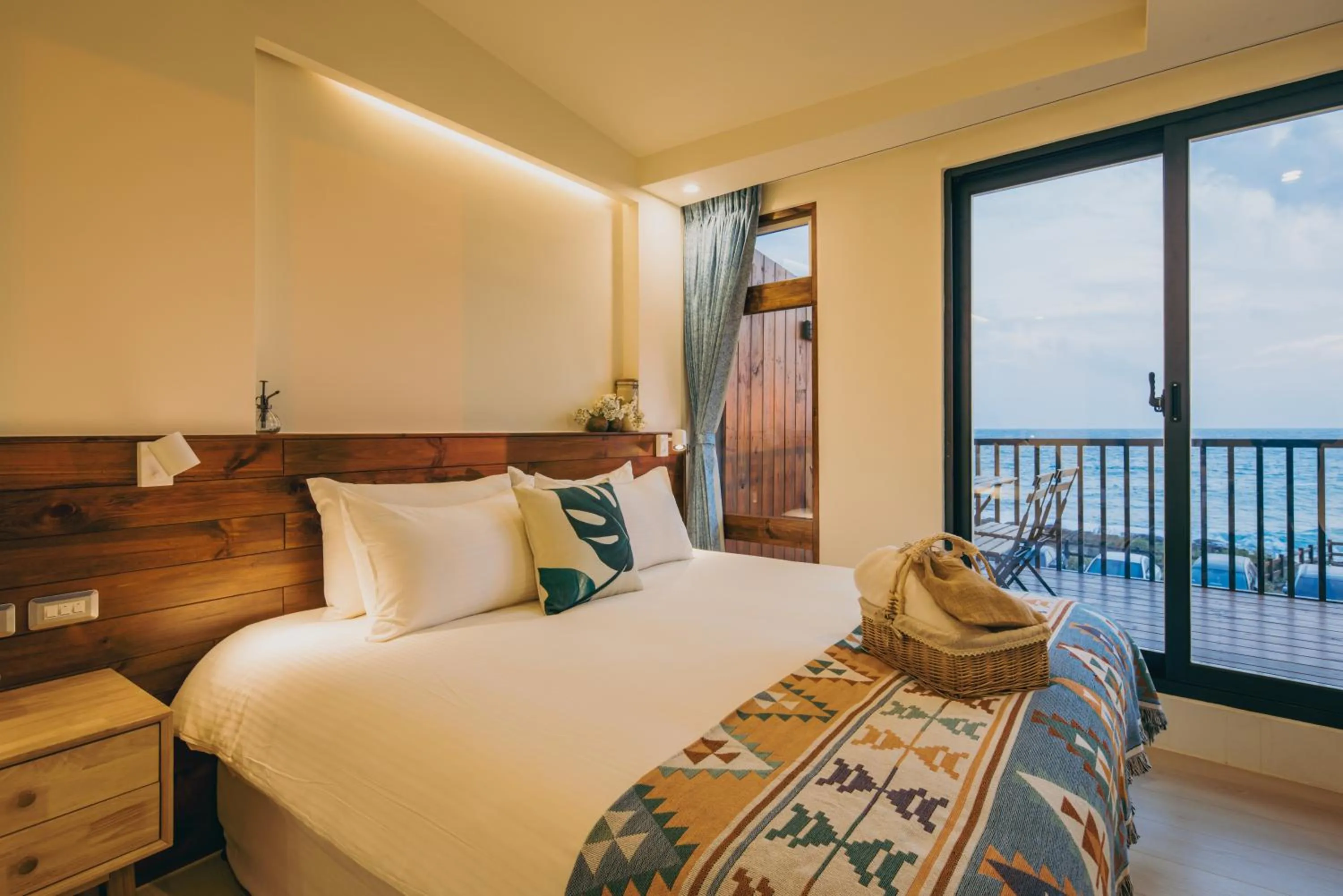 Bed in Chuanfanrock Haku Beach Days Inn