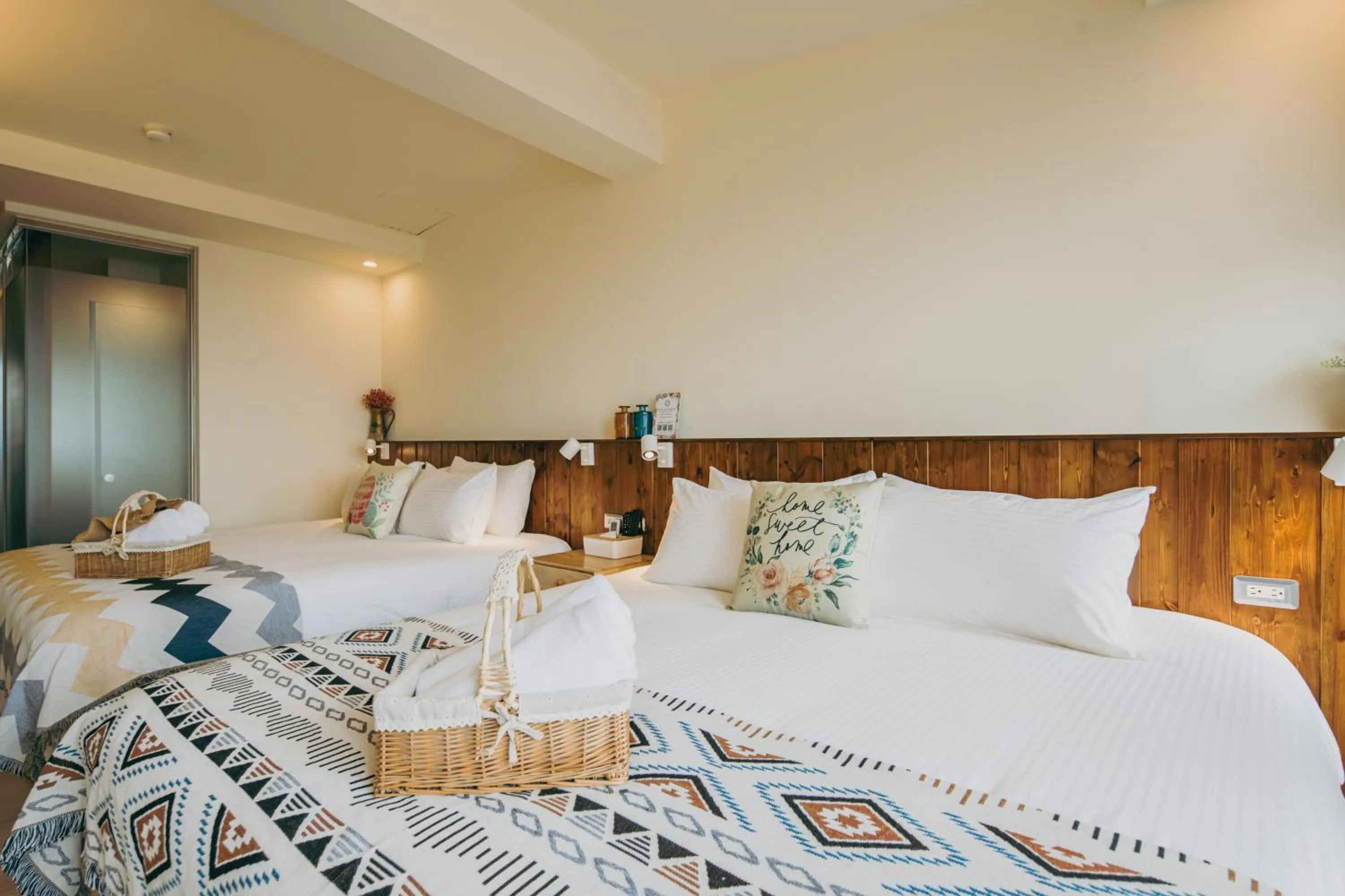 Bed in Chuanfanrock Haku Beach Days Inn