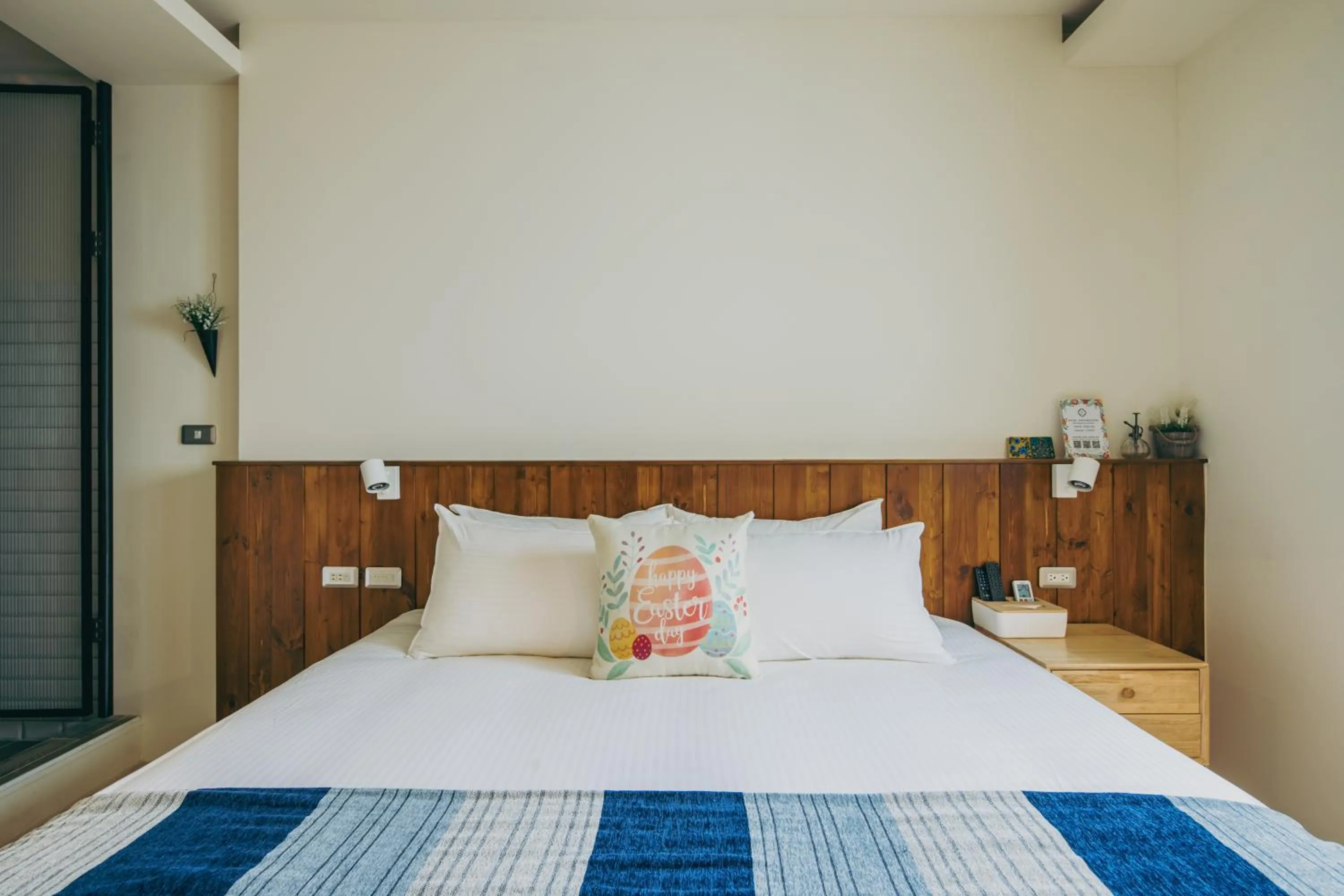 Bed in Chuanfanrock Haku Beach Days Inn