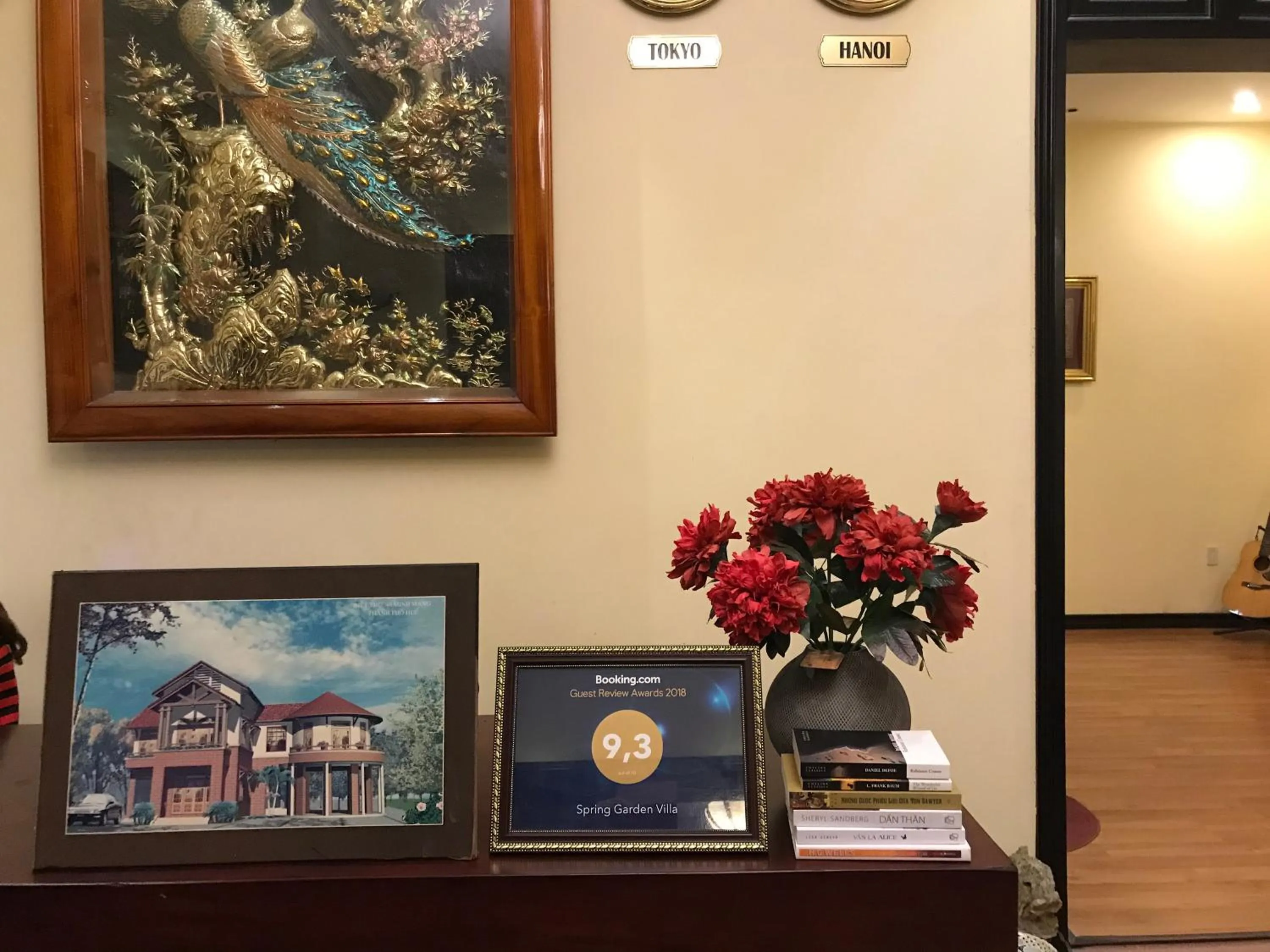 Decorative detail in Spring Garden Villa