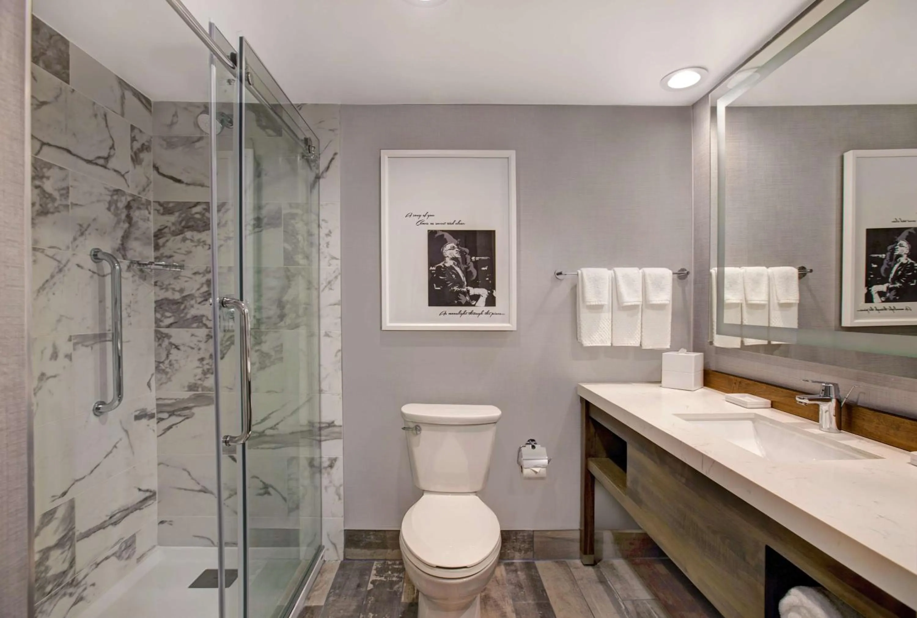 Bathroom in Hilton Peachtree City Atlanta Hotel & Conference Center