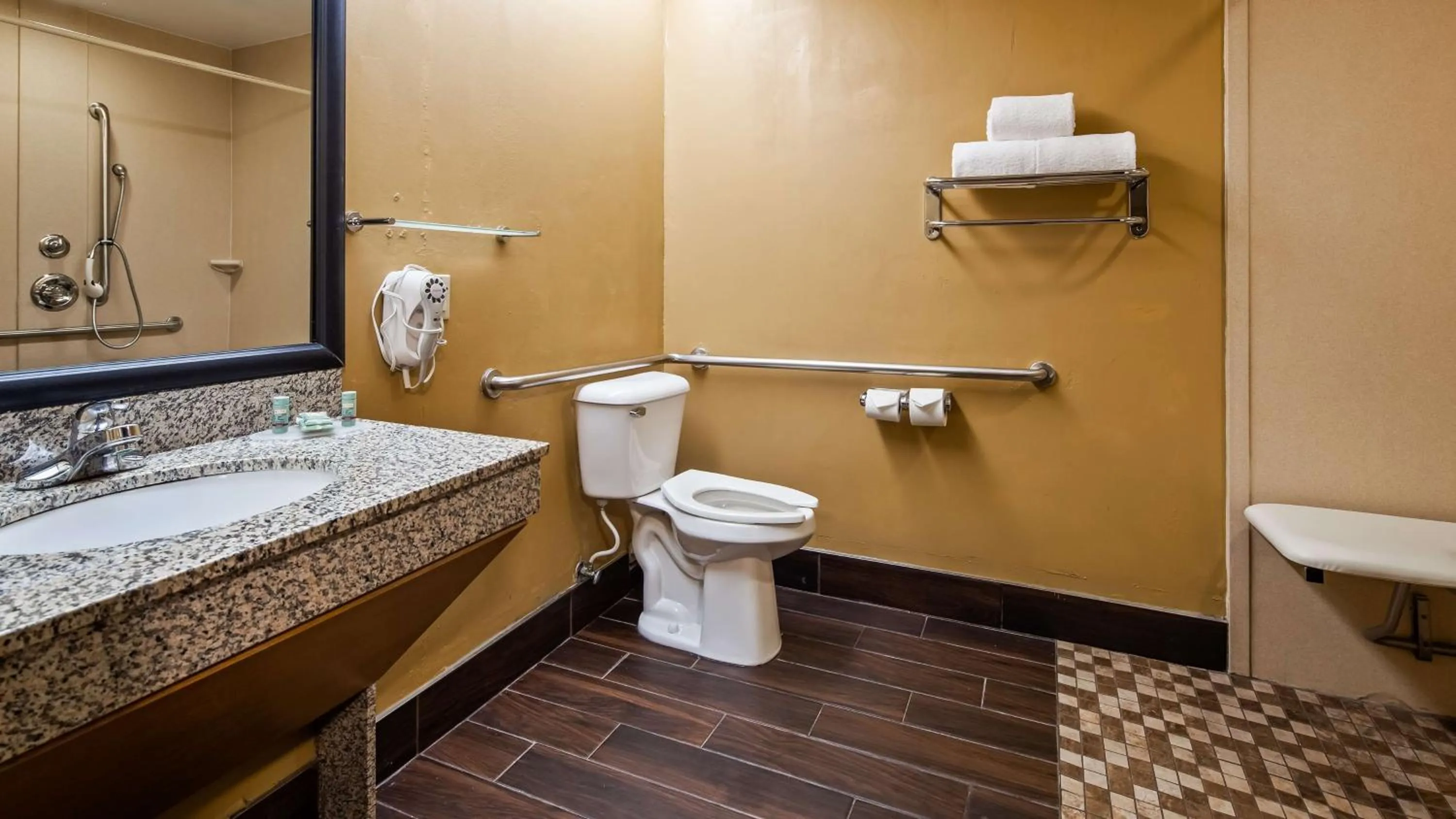 King Room with Roll-In Shower - Disability Access in Best Western Plus Richmond Indiana I-70