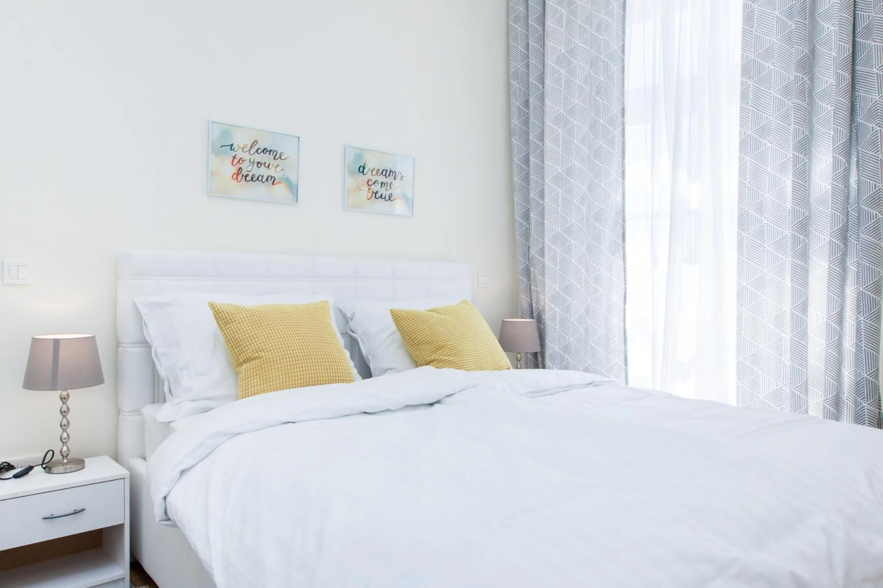 Bedroom, Bed in Luxury Main Square Apartments