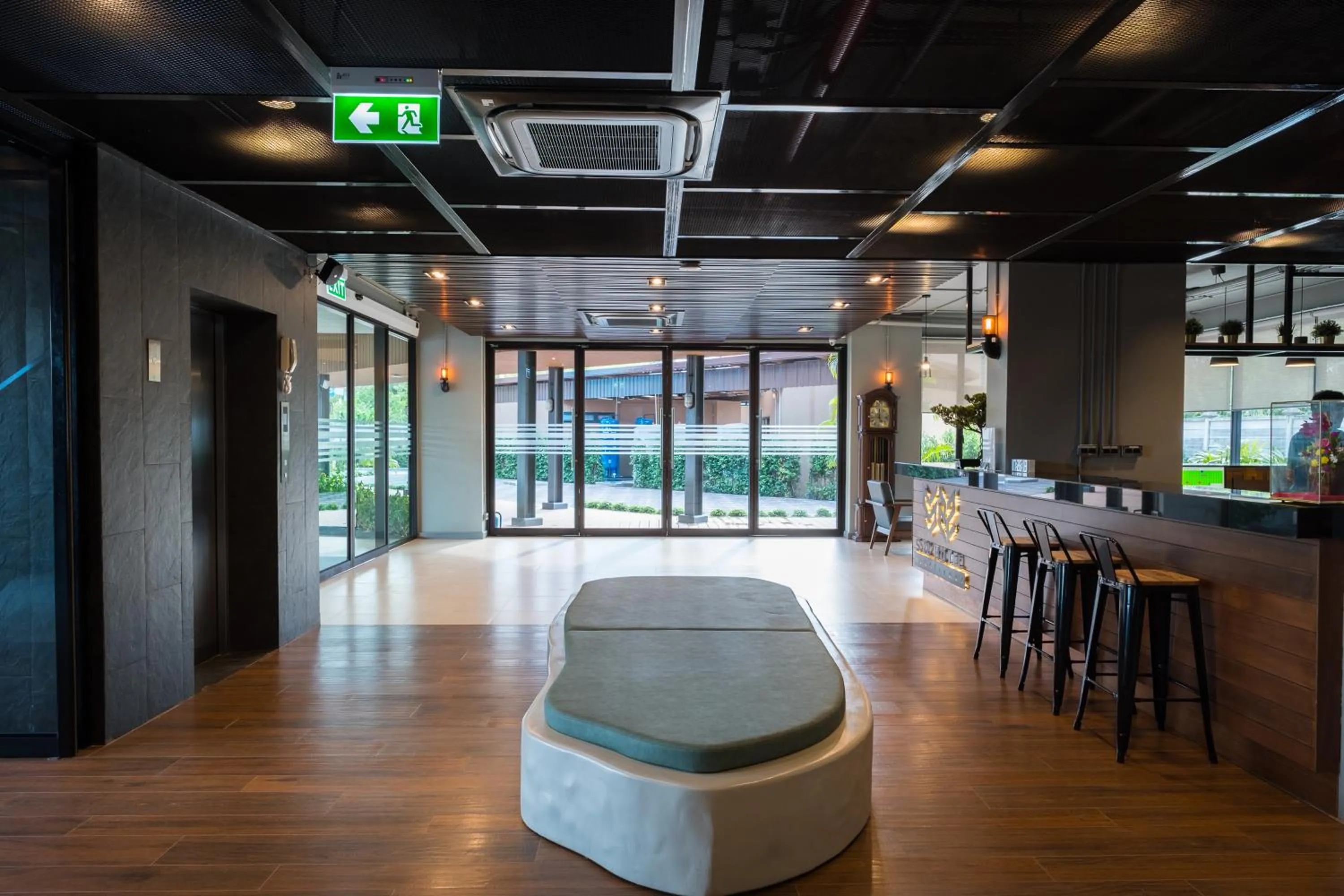 Seating area in S.22 Hotel Suratthani