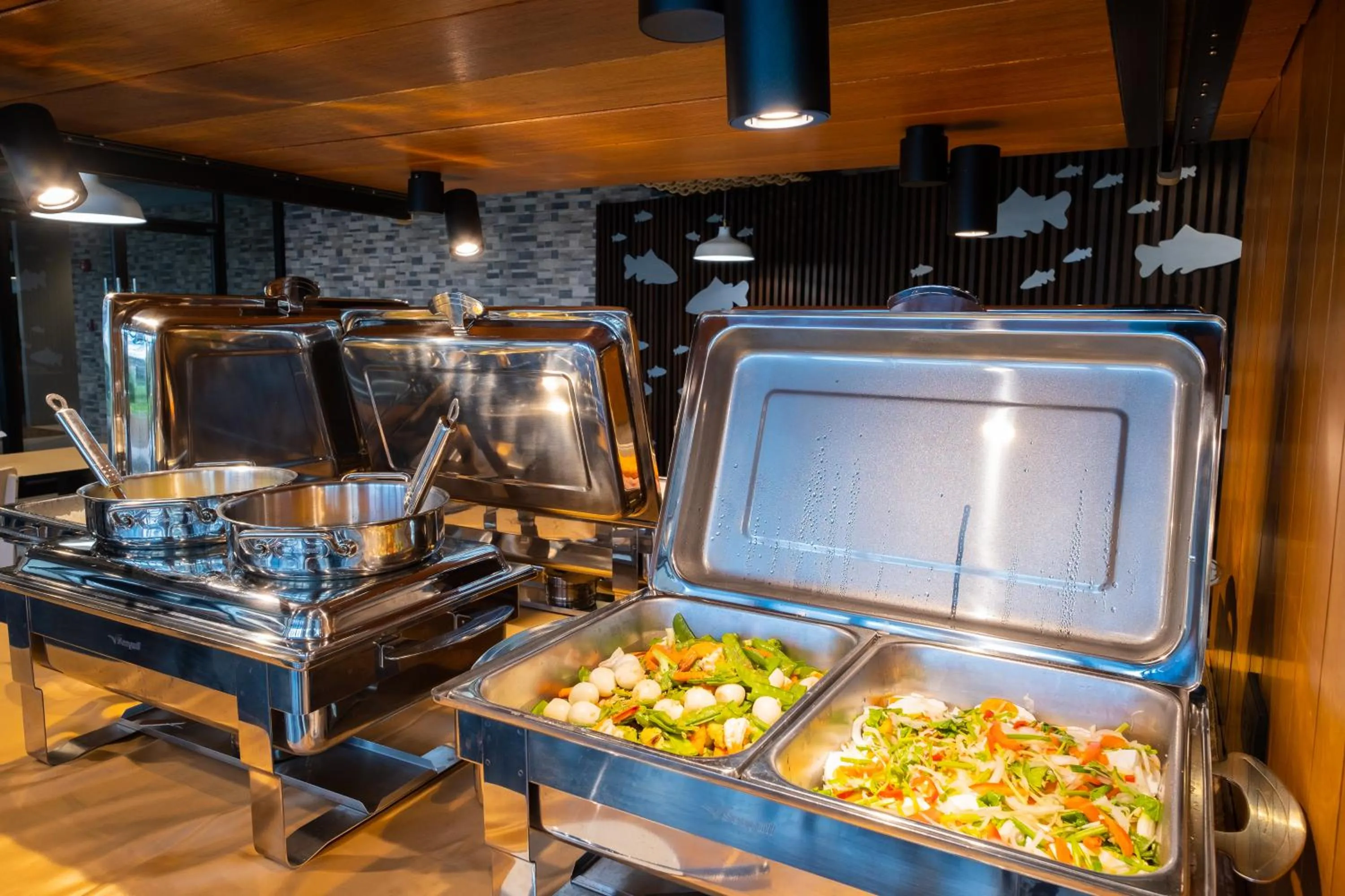 Buffet breakfast in S.22 Hotel Suratthani