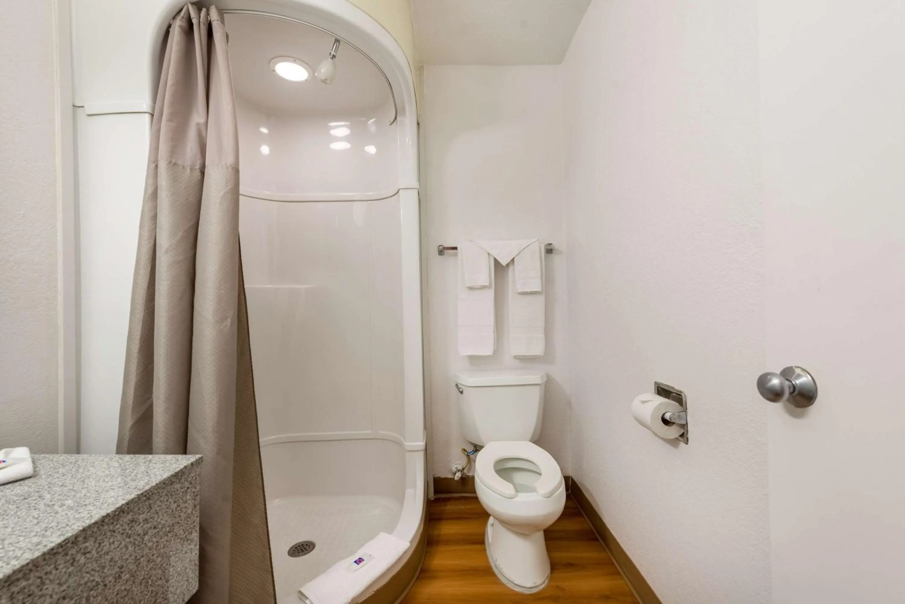 Bathroom in Motel 6-Dayton, OH