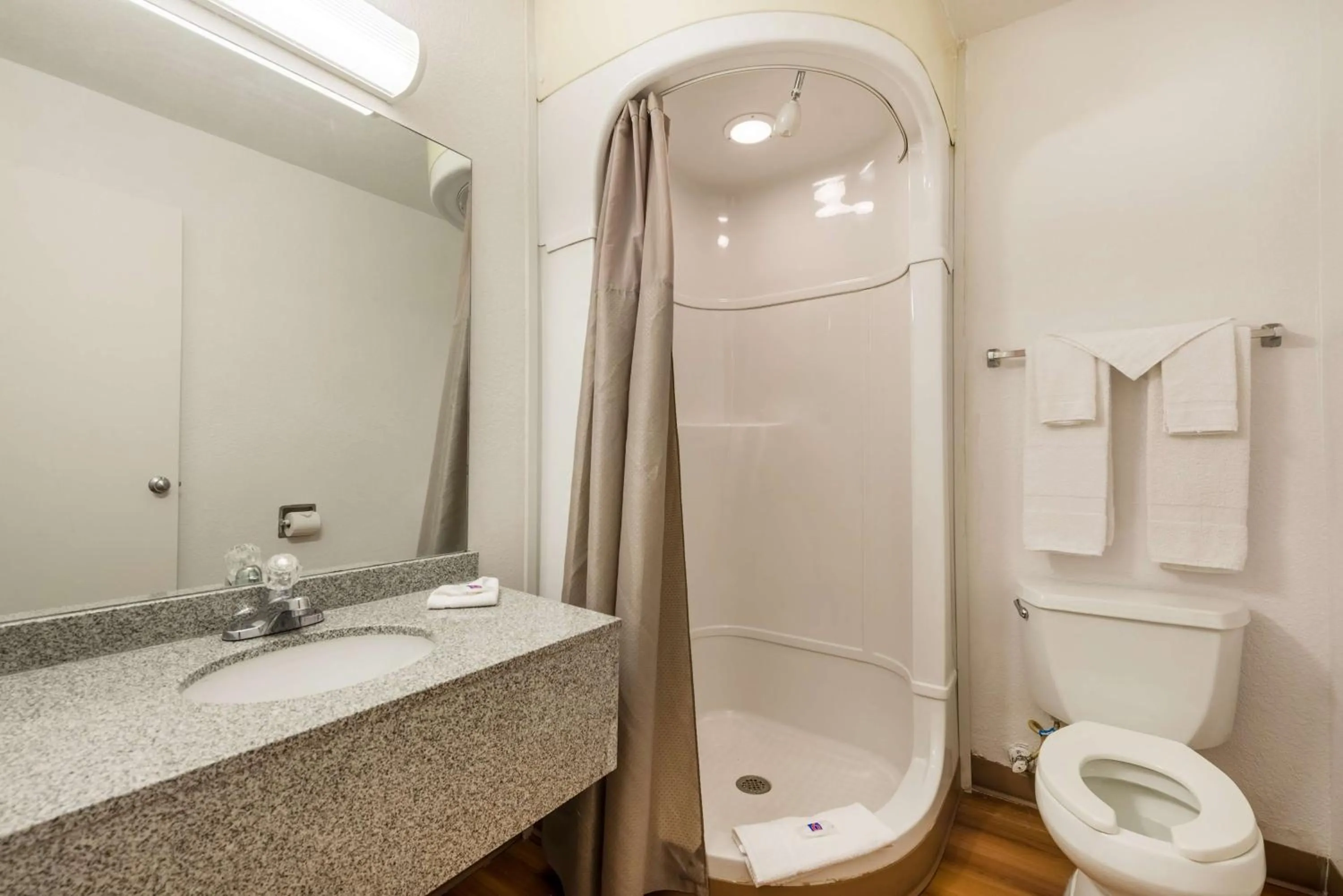 Bathroom in Motel 6-Dayton, OH