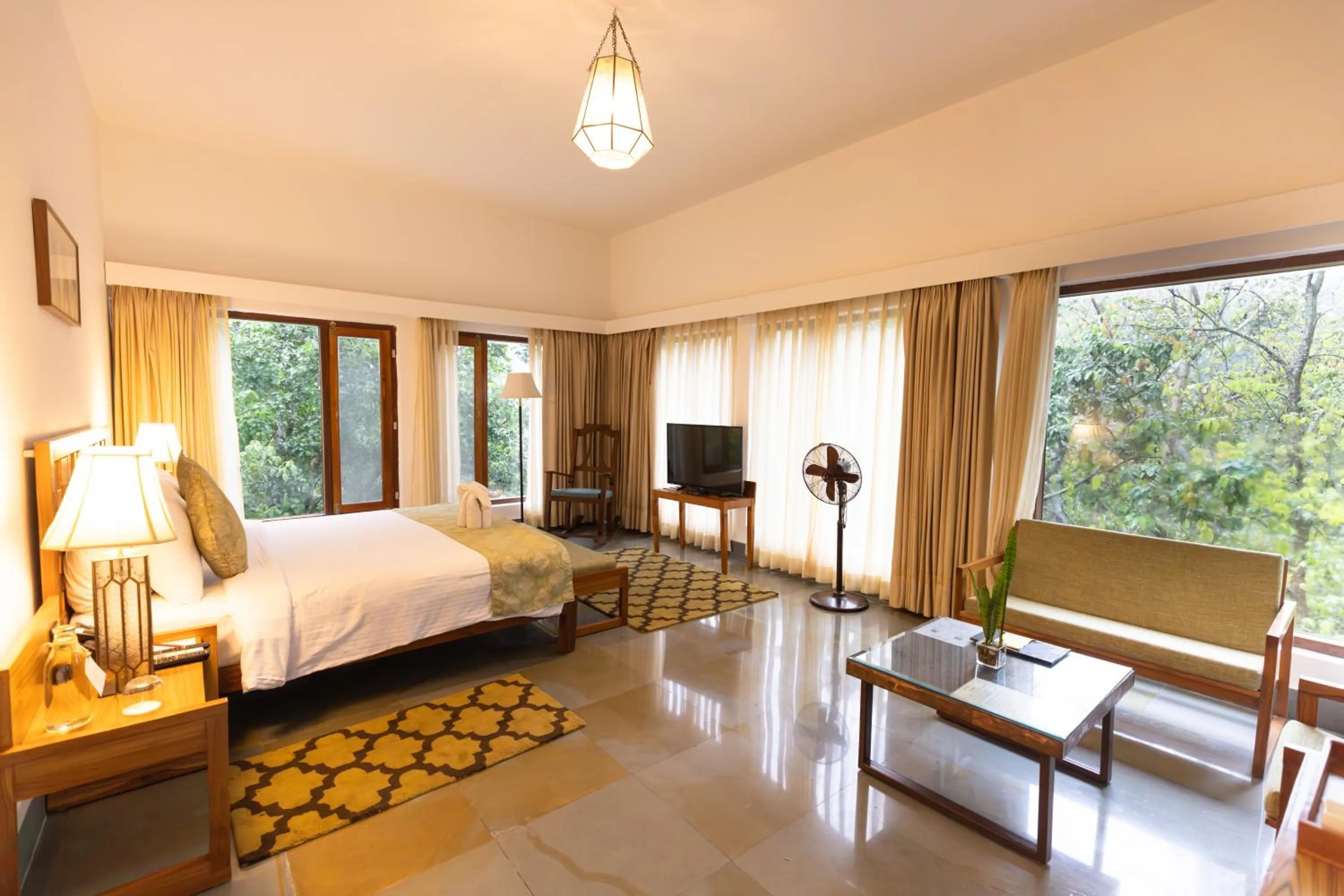 Bed in Saraca Resort & Spa Corbett