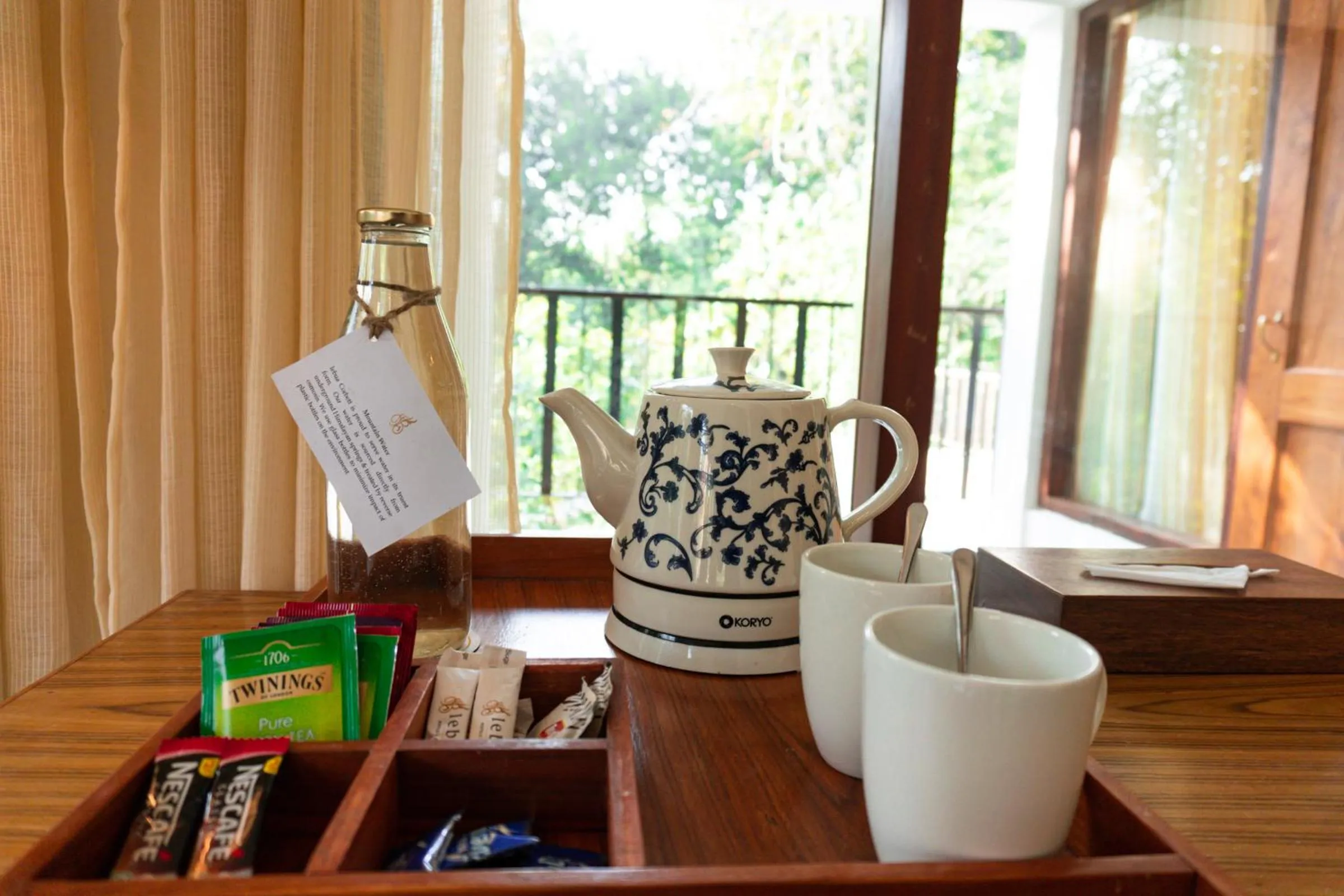 Coffee/tea facilities in Saraca Resort & Spa Corbett