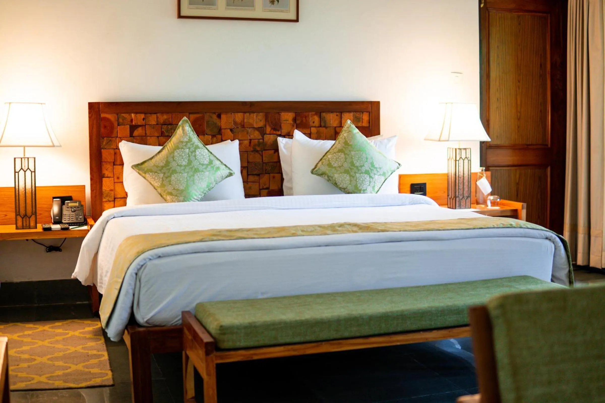 Bed in Saraca Resort & Spa Corbett