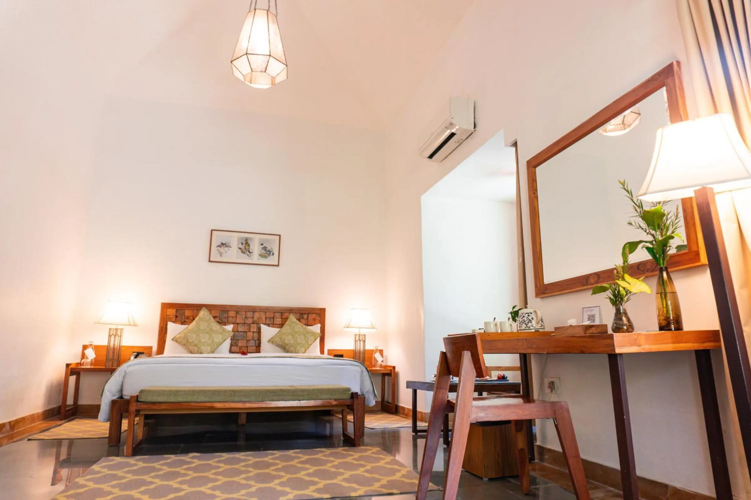 Bed in Saraca Resort & Spa Corbett