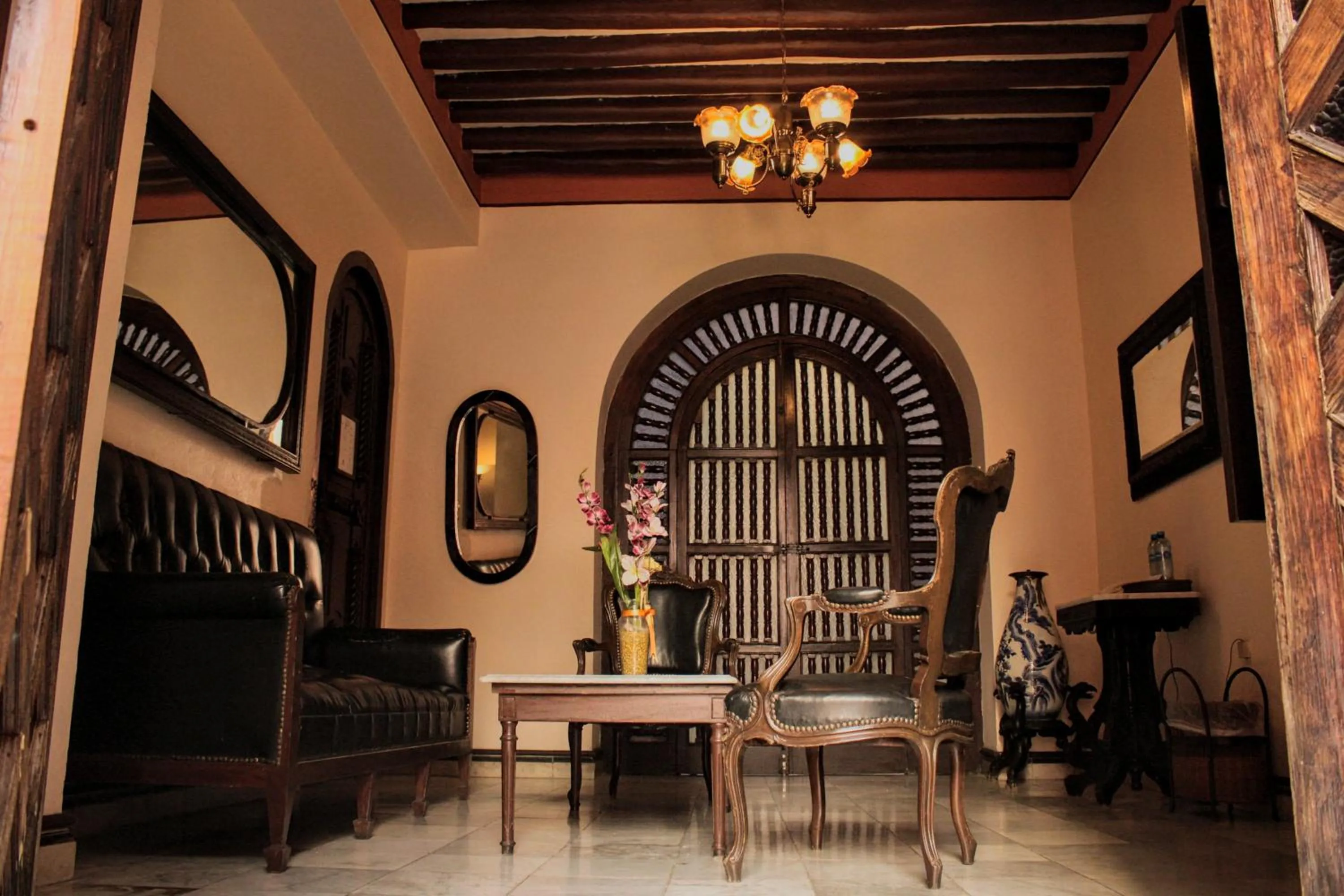 Bed in Casa del Balam Merida