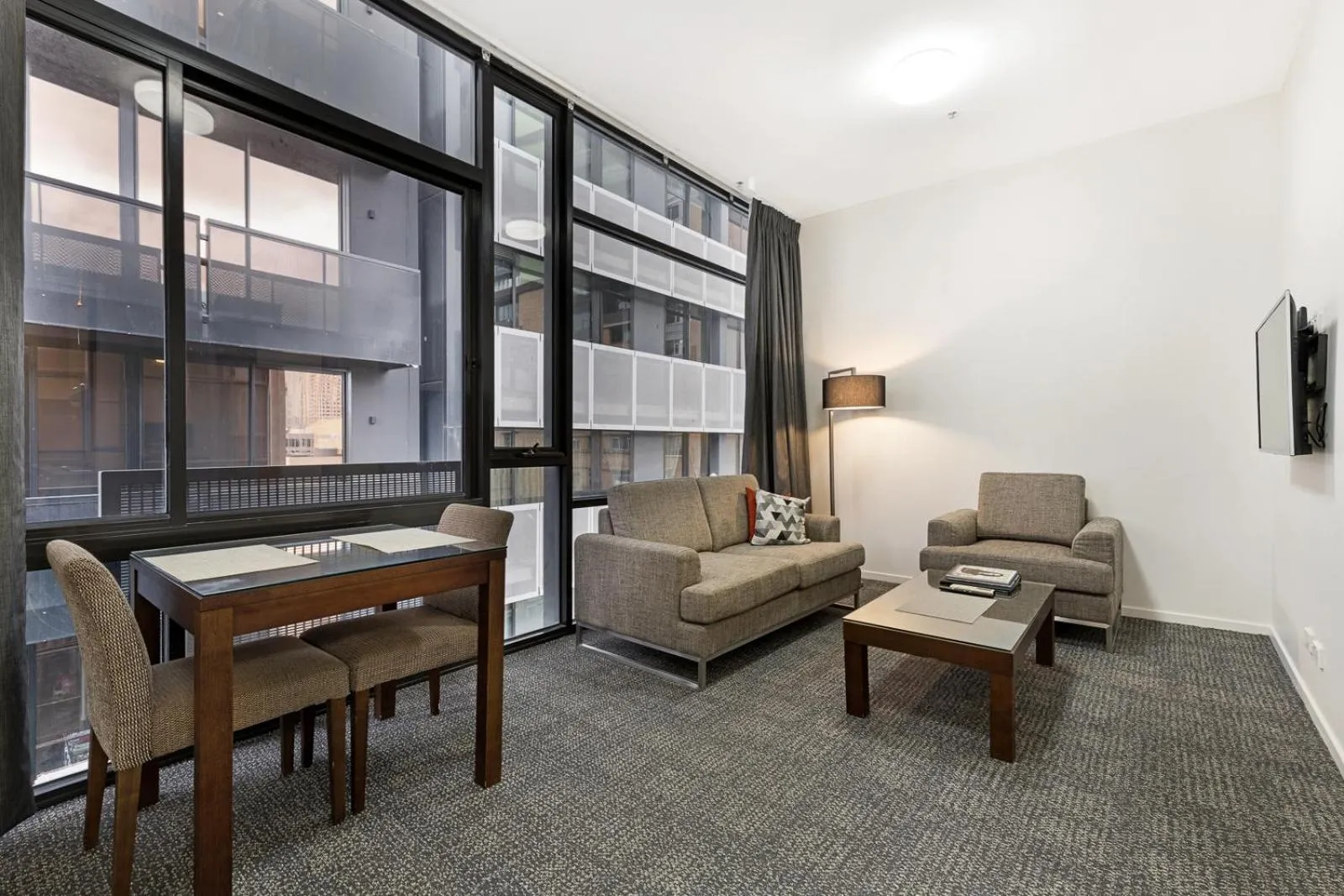 Living room in Melbourne CBD Central Apartment Hotel Official