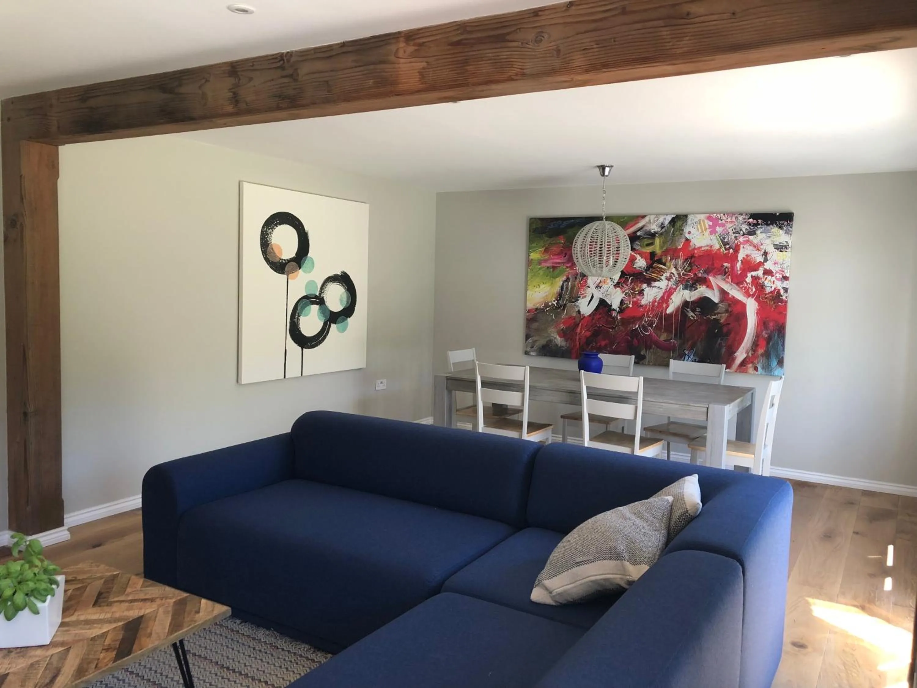 Living room in The Cottages at Crouchers Orchards
