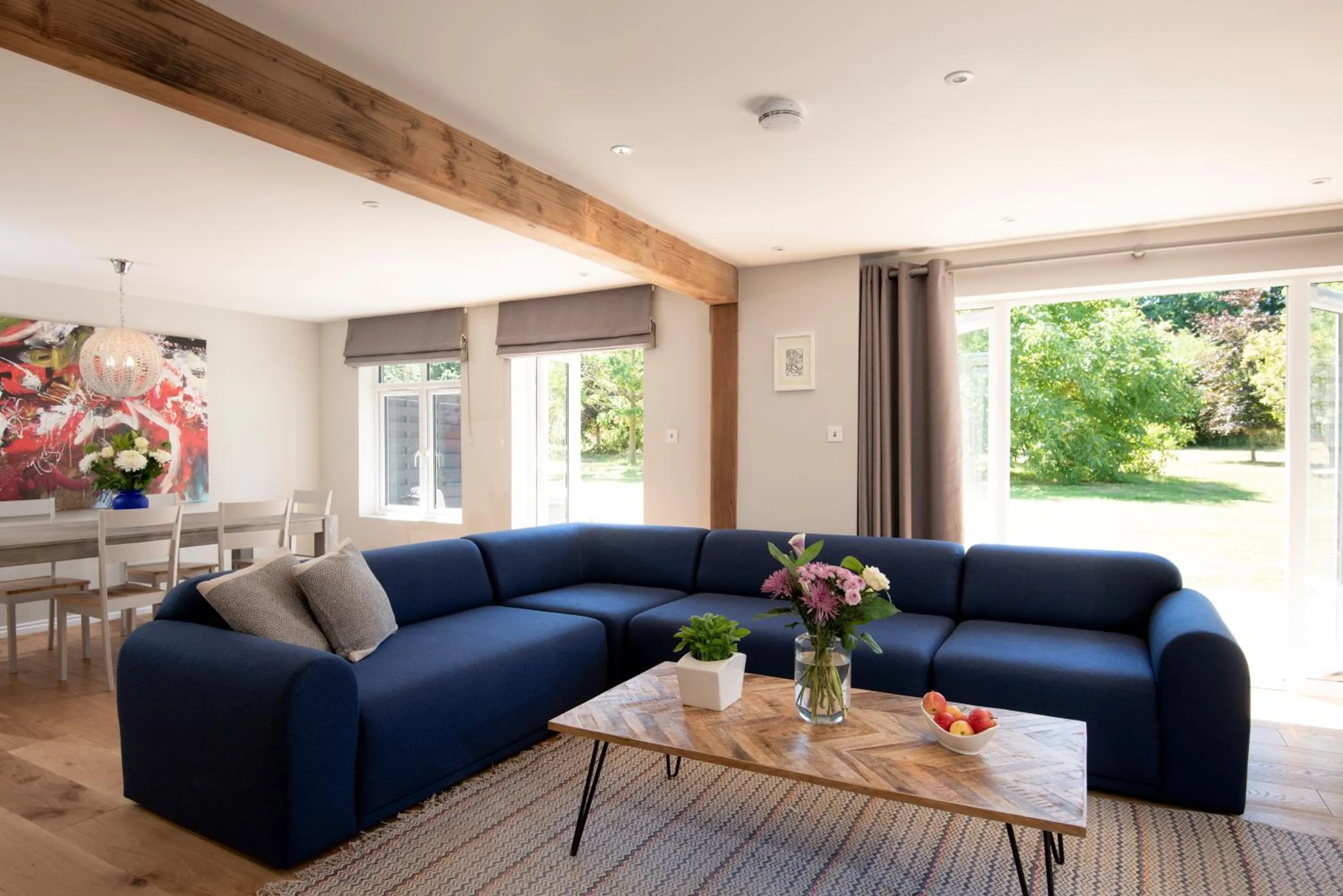 Living room in The Cottages at Crouchers Orchards