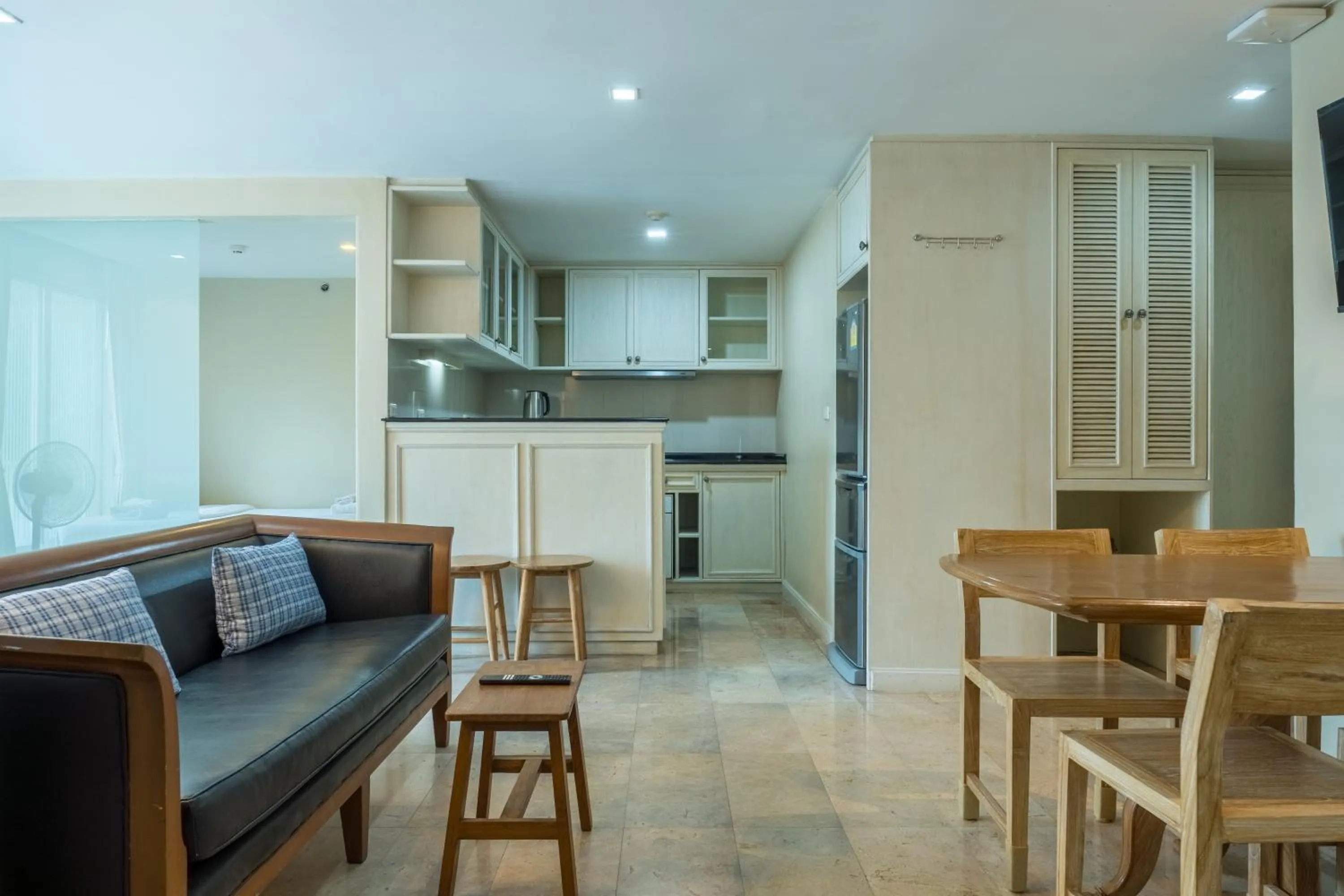 kitchen in Sabai Sathorn Service Apartment