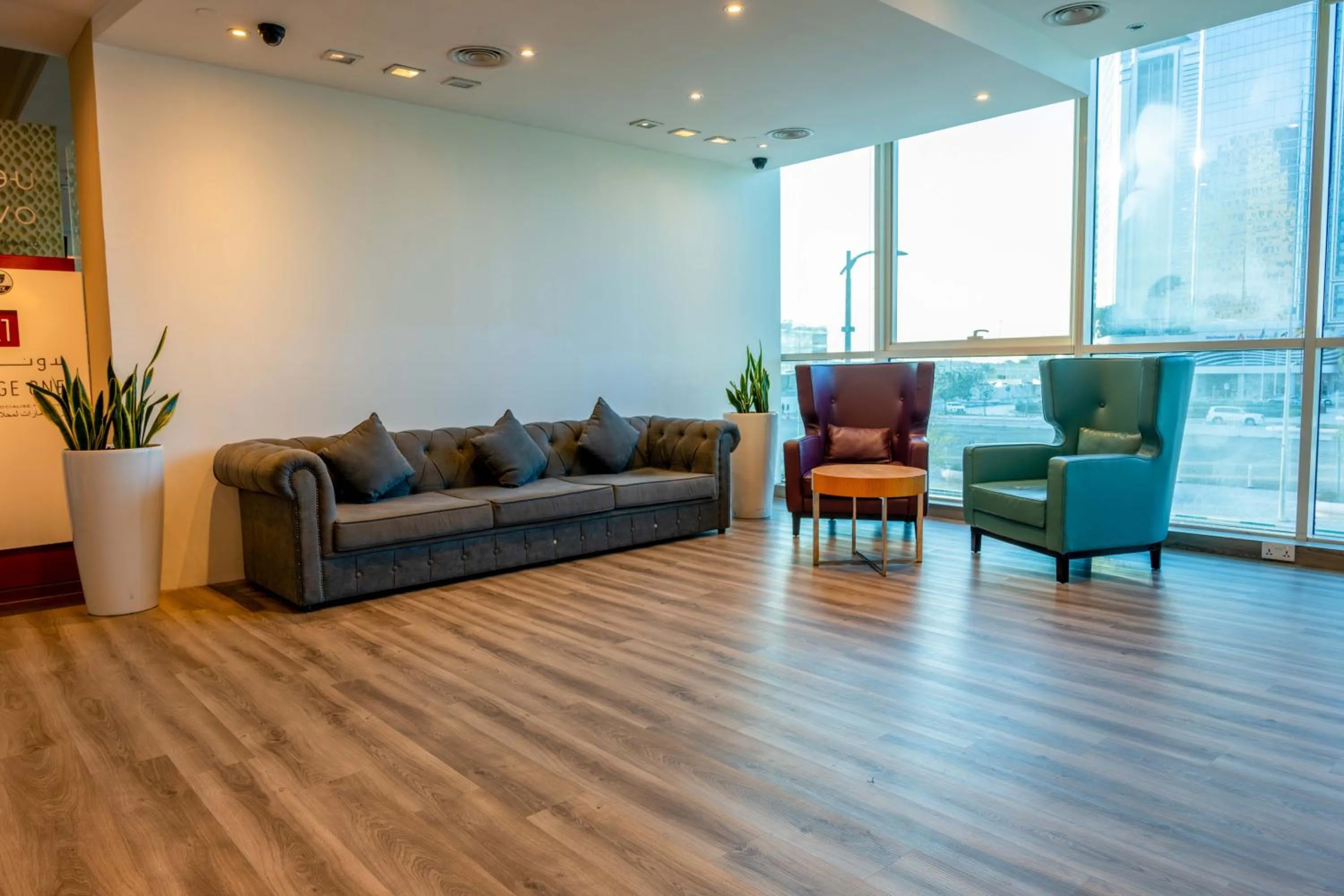 Seating area in Premier Inn Abu Dhabi Capital Centre